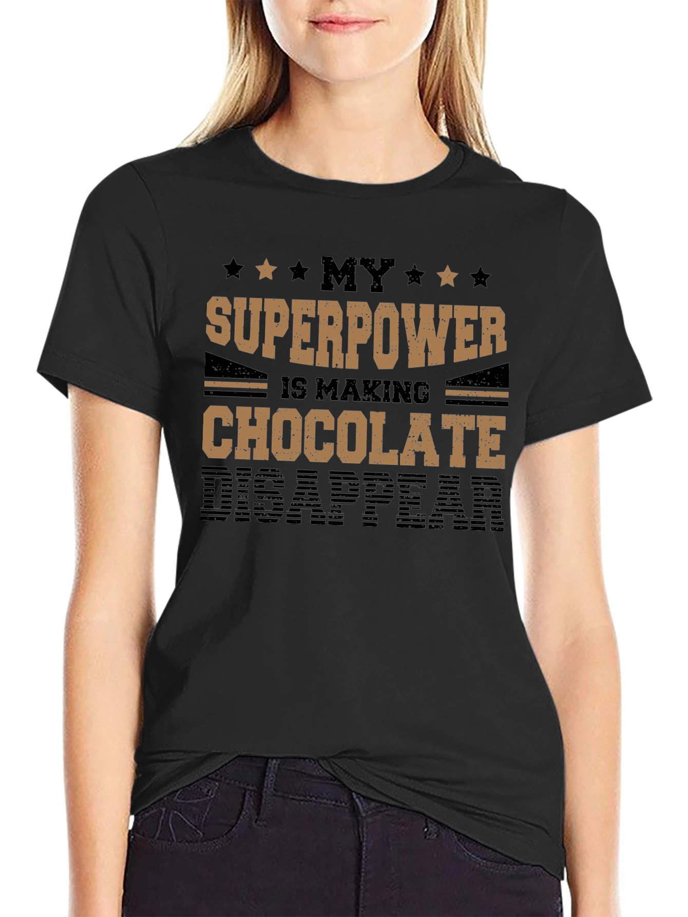 Chocolate Disappearing Superpower T-Shirt