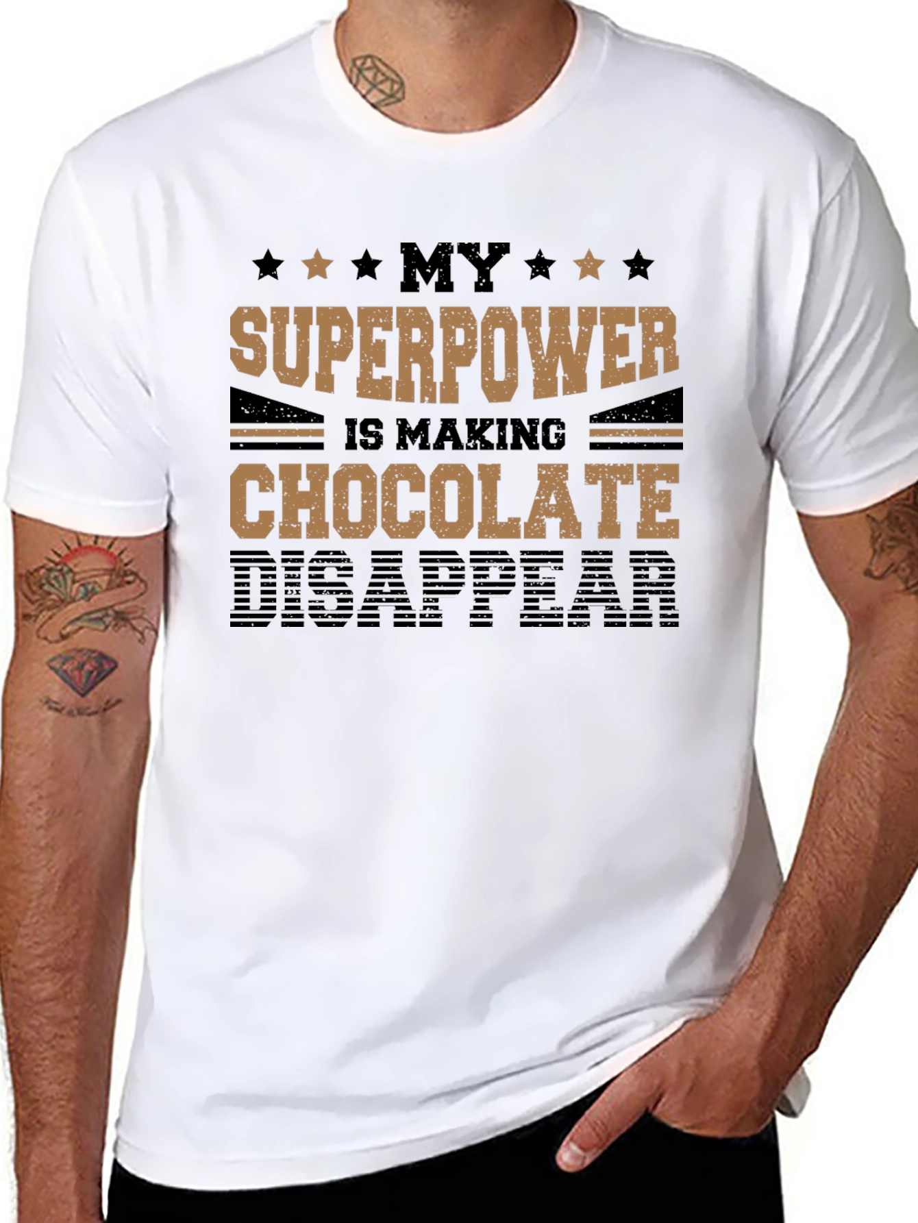 Chocolate Disappearing Superpower T-Shirt