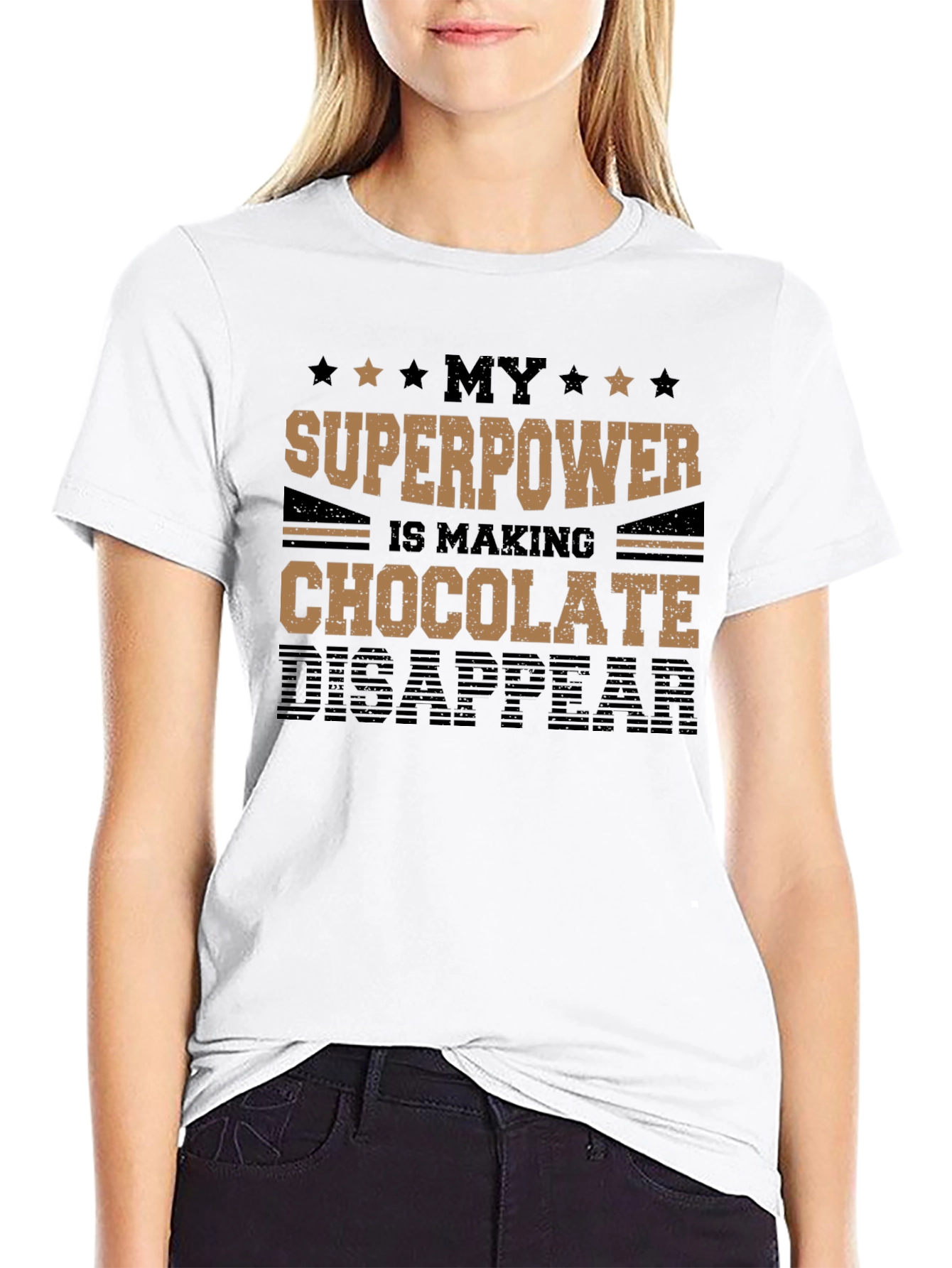 Chocolate Disappearing Superpower T-Shirt
