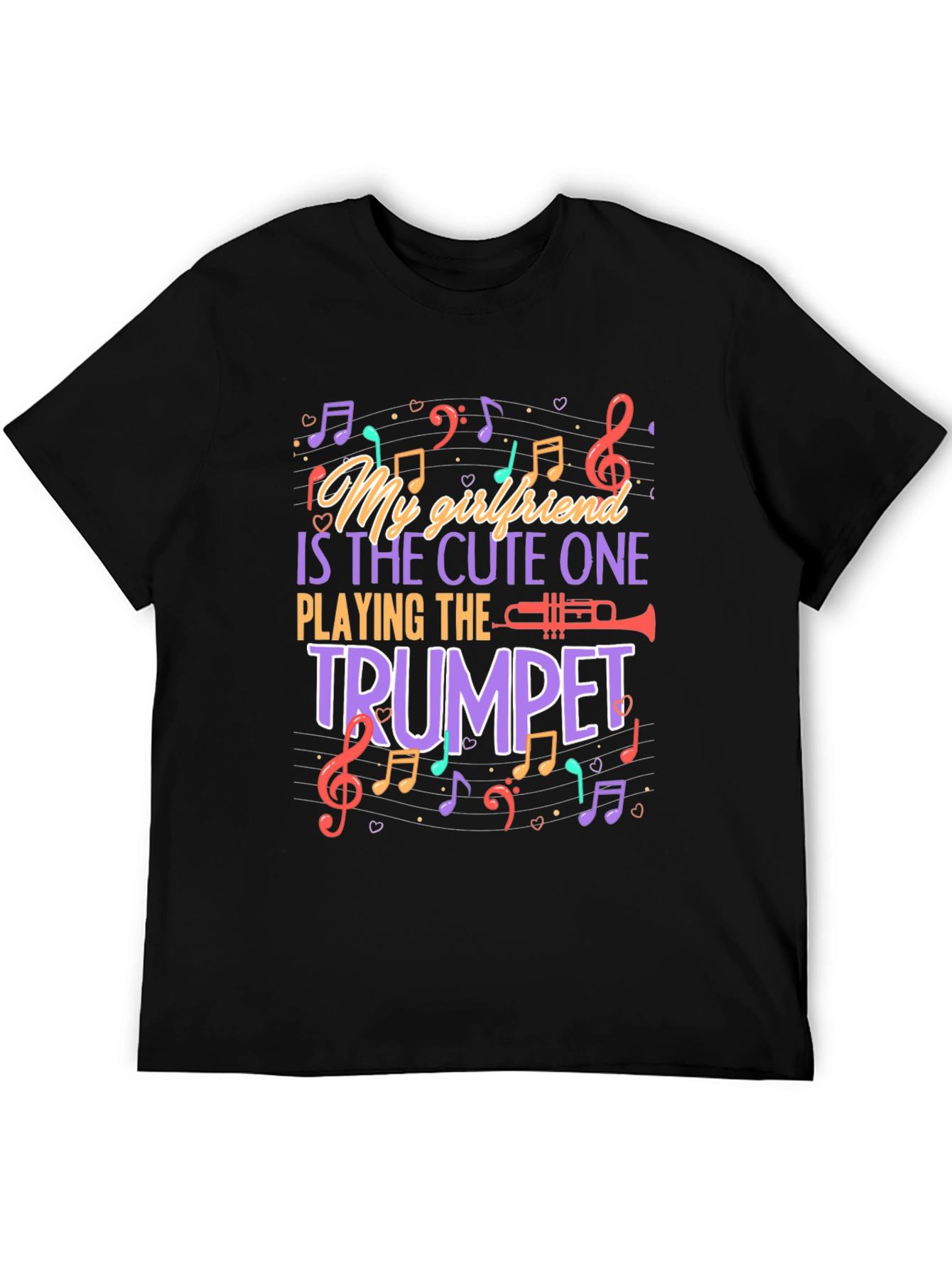 My Girlfriend Plays Trumpet Funny Music T-Shirt