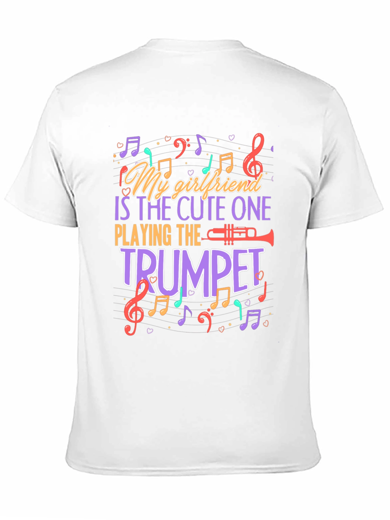 My Girlfriend Plays Trumpet Funny Music T-Shirt