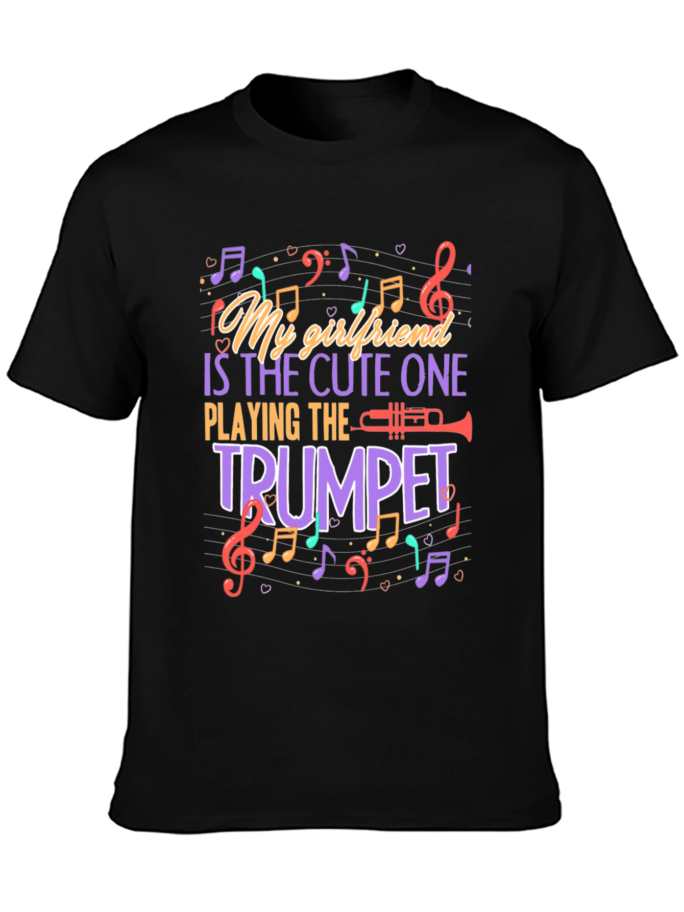 My Girlfriend Plays Trumpet Funny Music T-Shirt