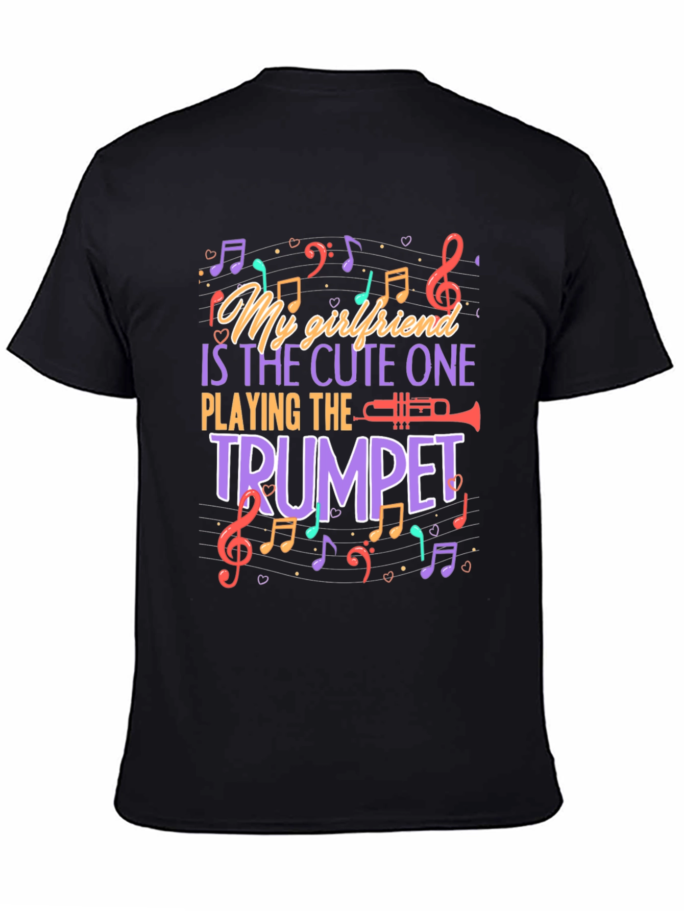 My Girlfriend Plays Trumpet Funny Music T-Shirt