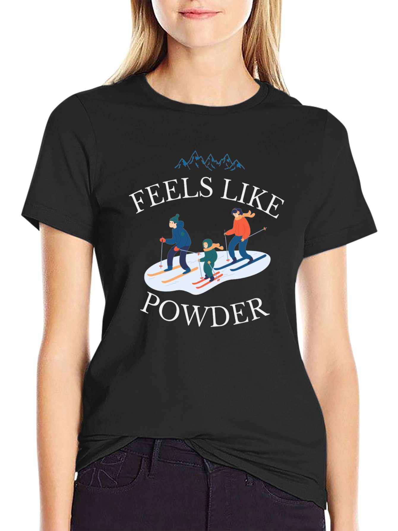Feels Like Powder Skiing T-Shirt