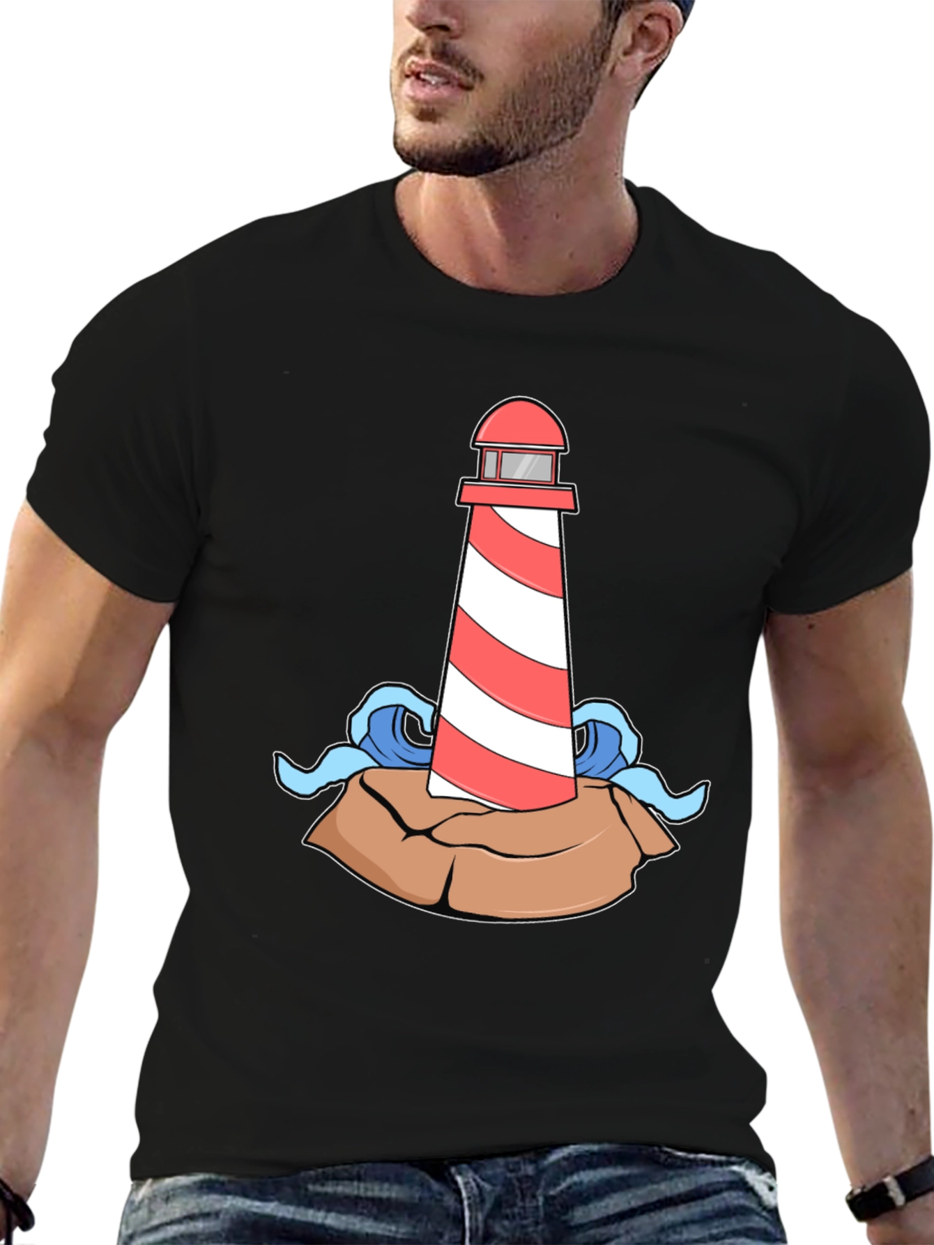 Lighthouse Graphic Print Tee