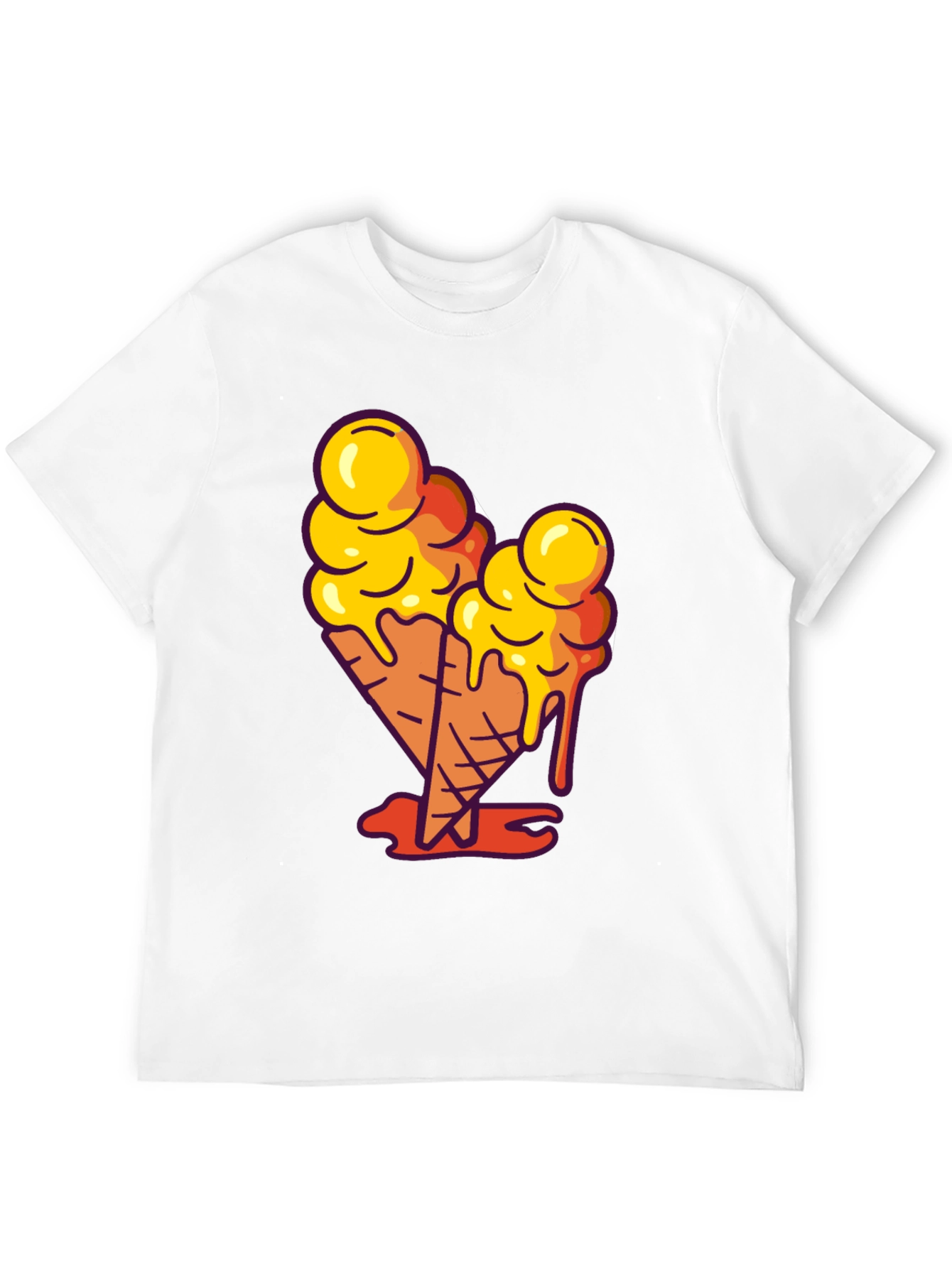 Ice Cream Cone Graphic Tee - Cool Casual Style