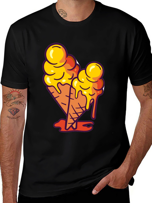 Ice Cream Cone Graphic Tee - Cool Casual Style