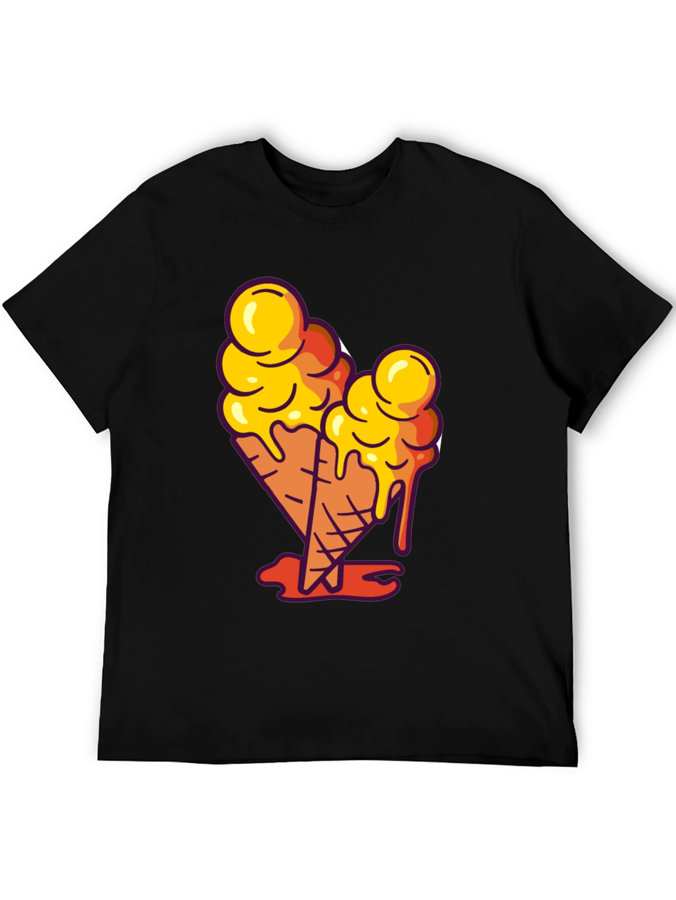 Ice Cream Cone Graphic Tee - Cool Casual Style