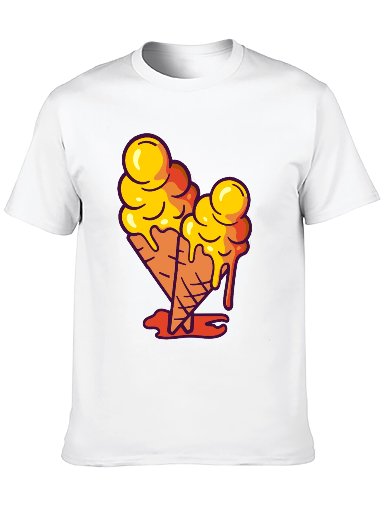 Ice Cream Cone Graphic Tee - Cool Casual Style
