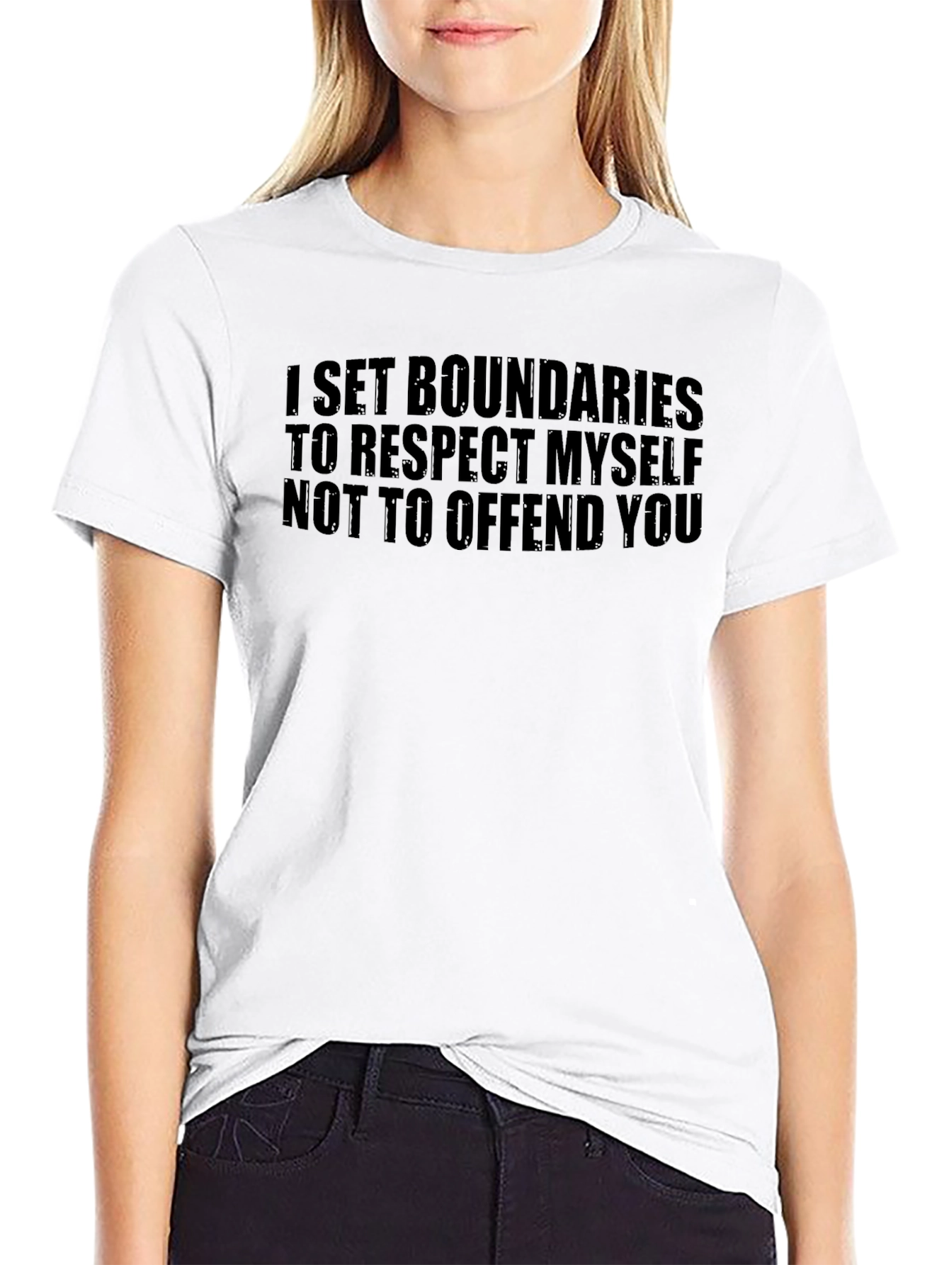 Boundaries Respect T-Shirt - Assertive Statement Tee