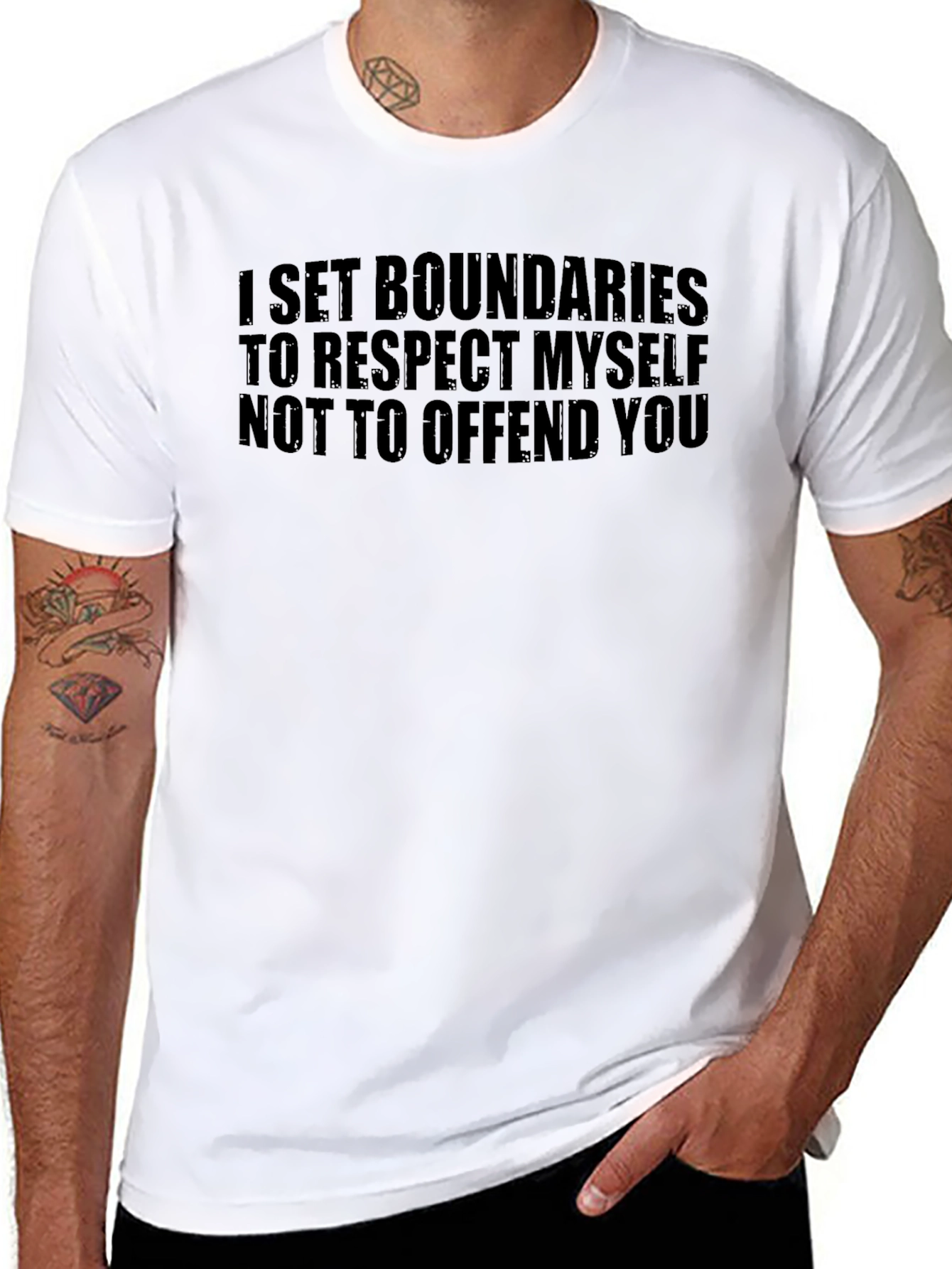 Boundaries Respect T-Shirt - Assertive Statement Tee
