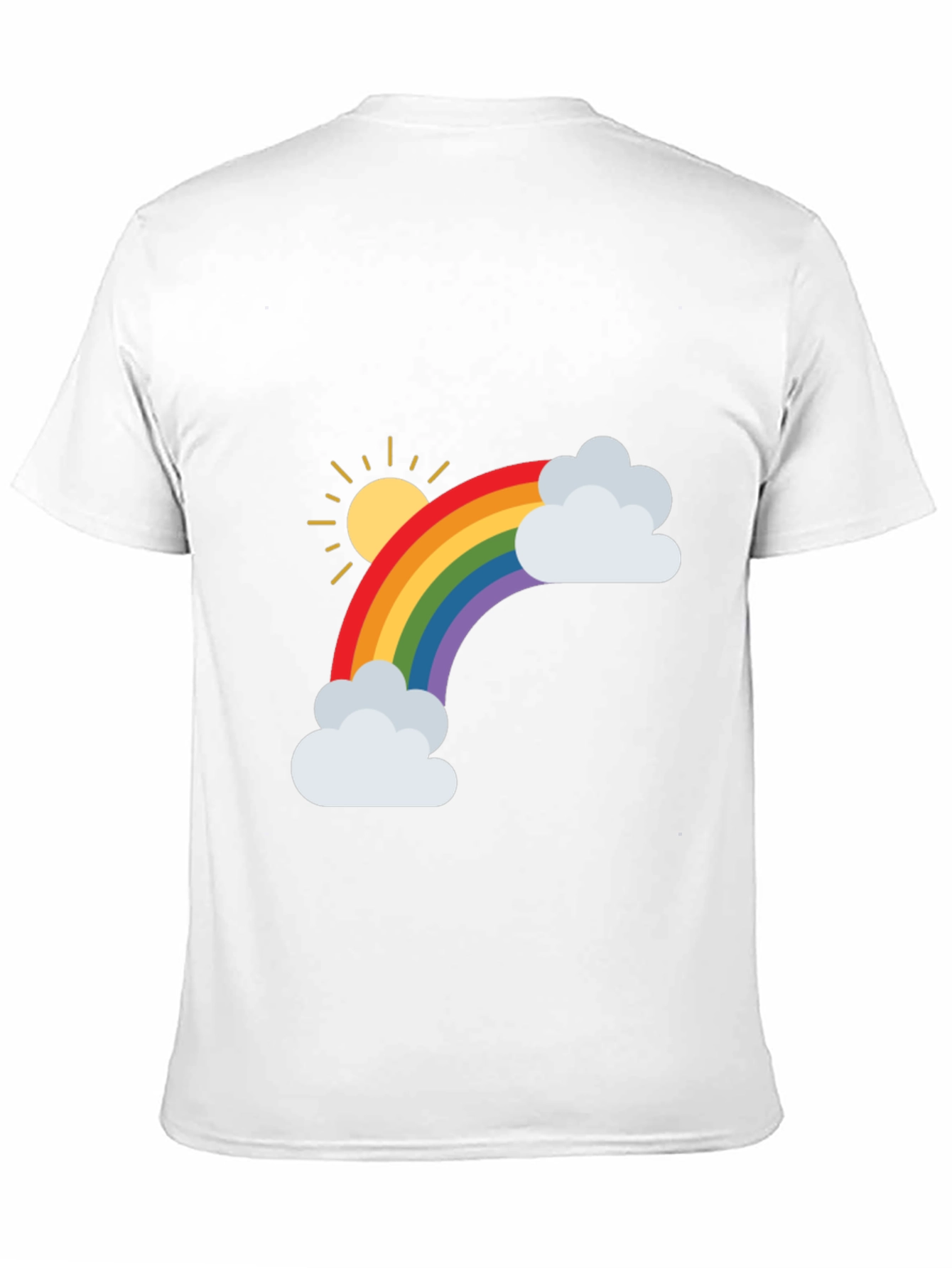 Rainbow Graphic Tee - Black Cotton Blend Shirt