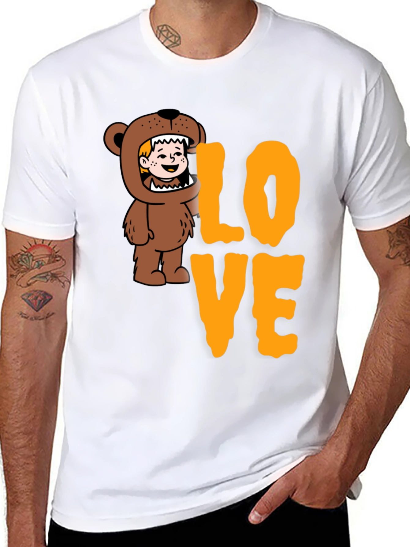 Bear Costume LOVE Graphic T-Shirt