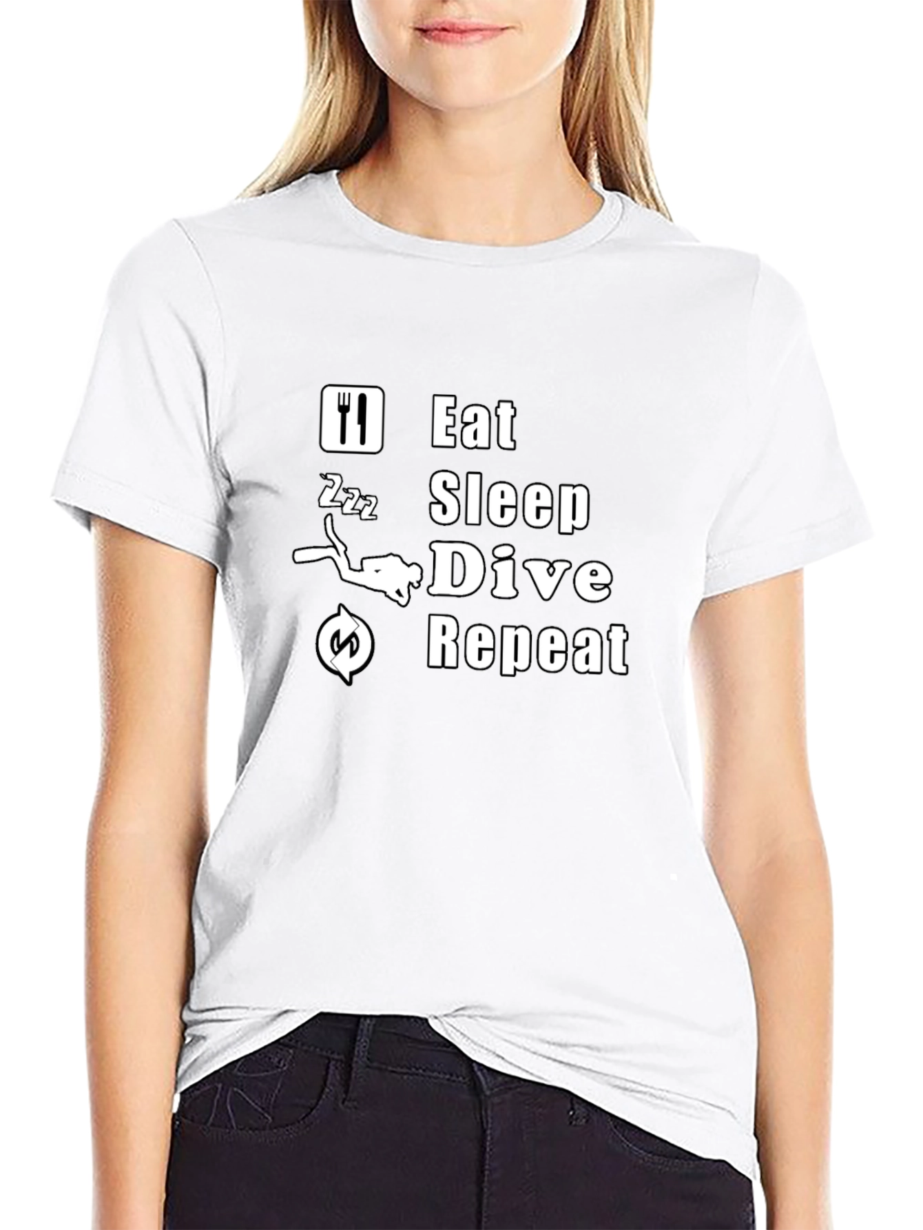 Eat Sleep Dive Repeat T-Shirt - Scuba Diving Tee