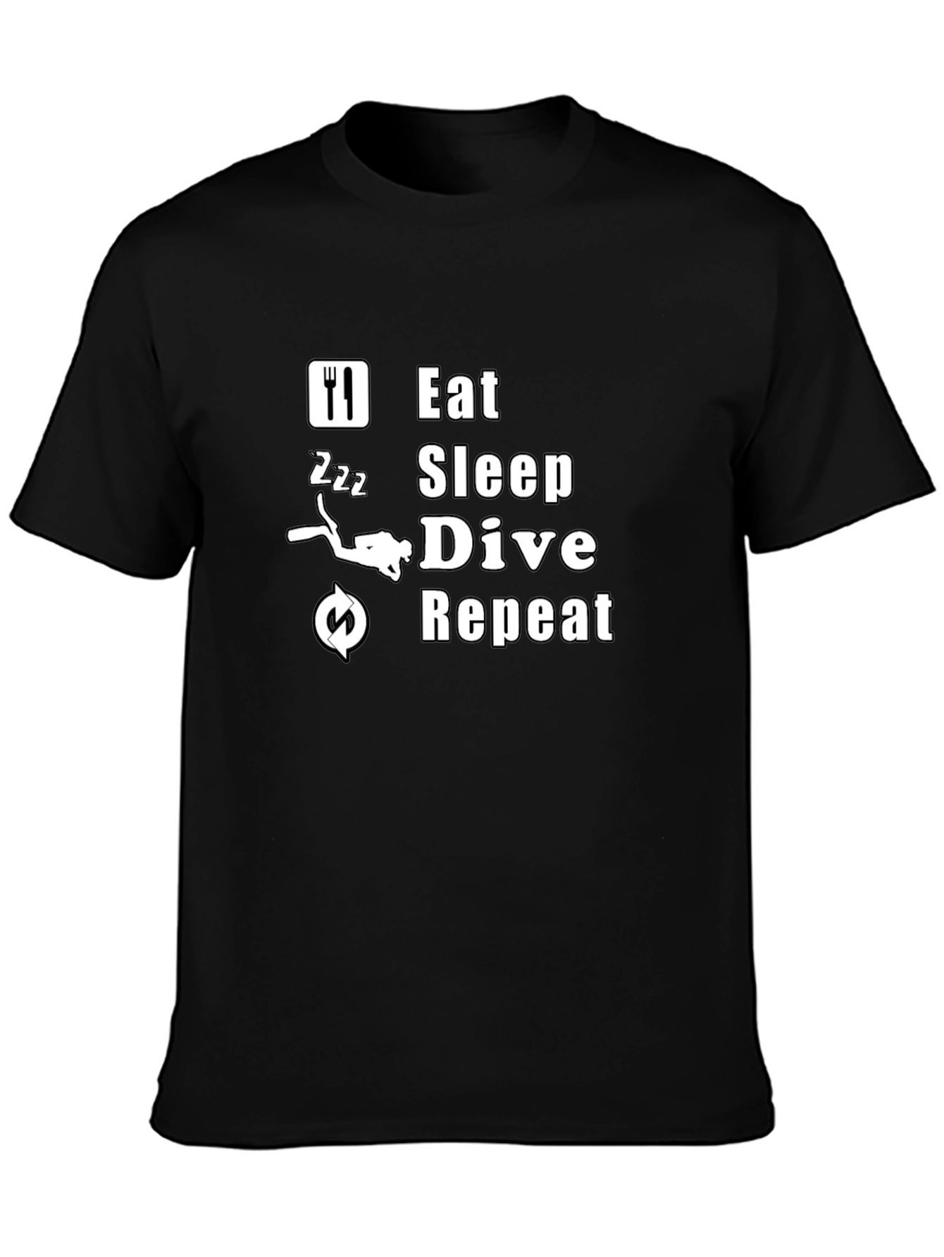 Eat Sleep Dive Repeat T-Shirt - Scuba Diving Tee