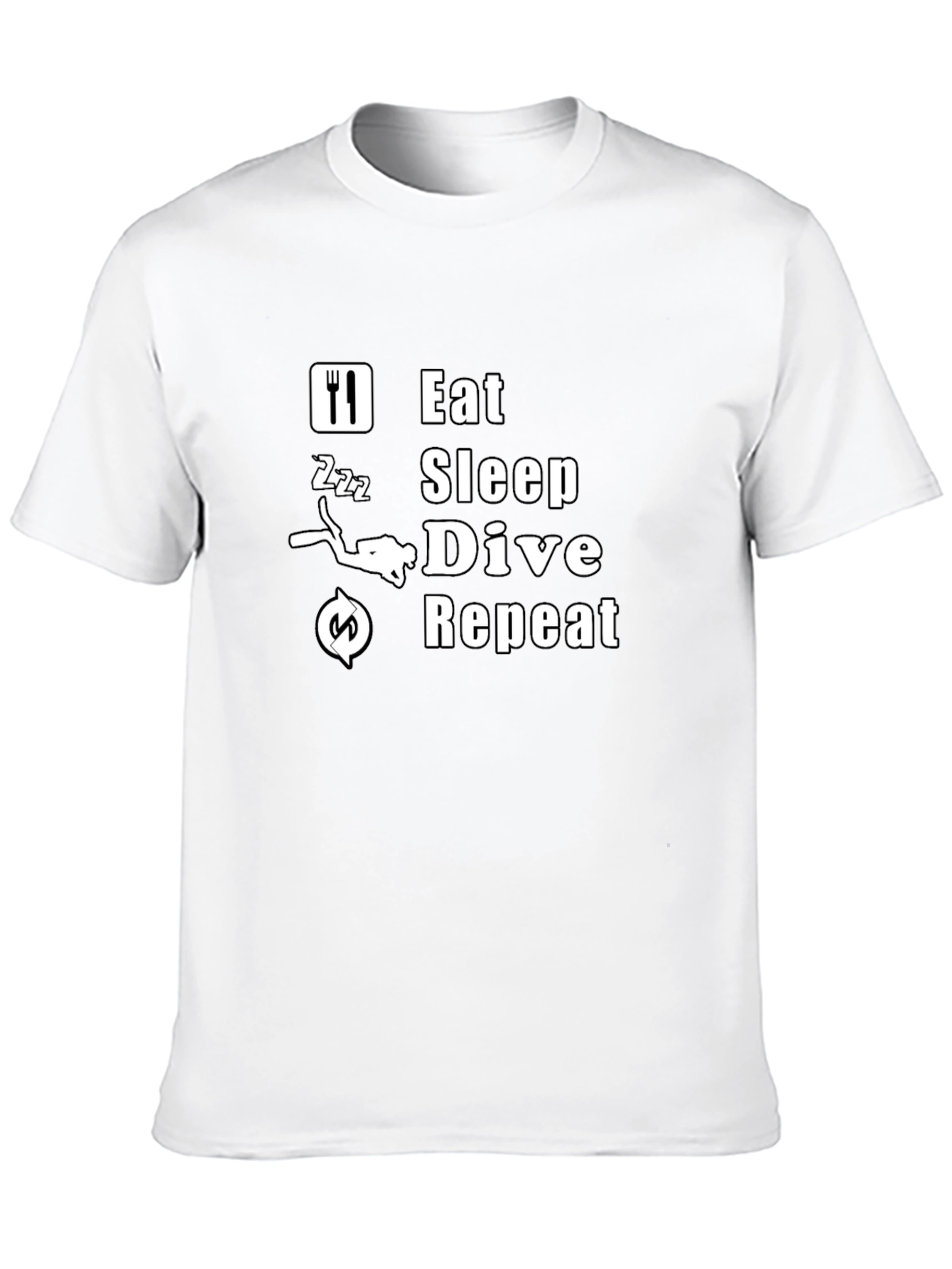 Eat Sleep Dive Repeat T-Shirt - Scuba Diving Tee