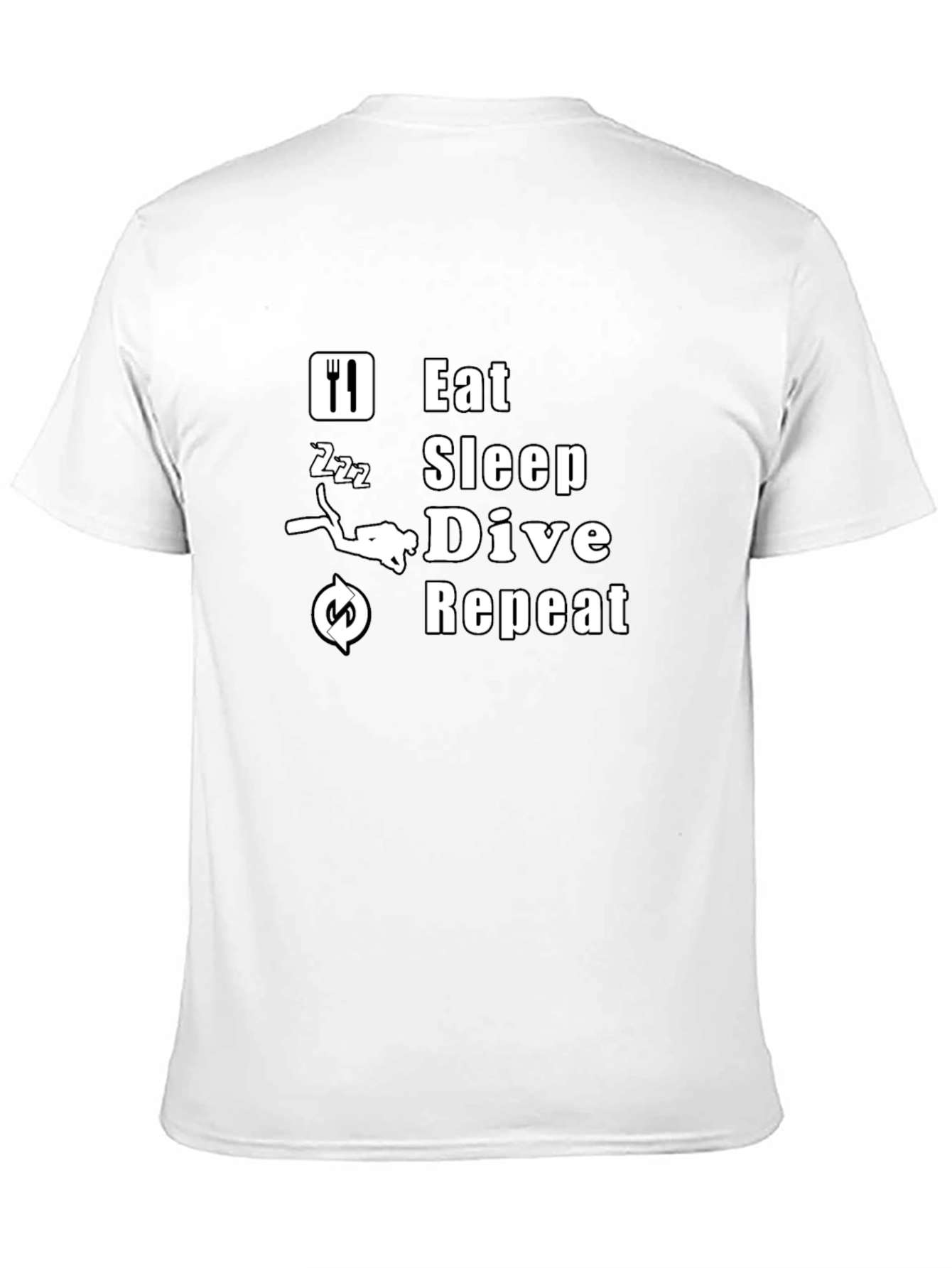 Eat Sleep Dive Repeat T-Shirt - Scuba Diving Tee