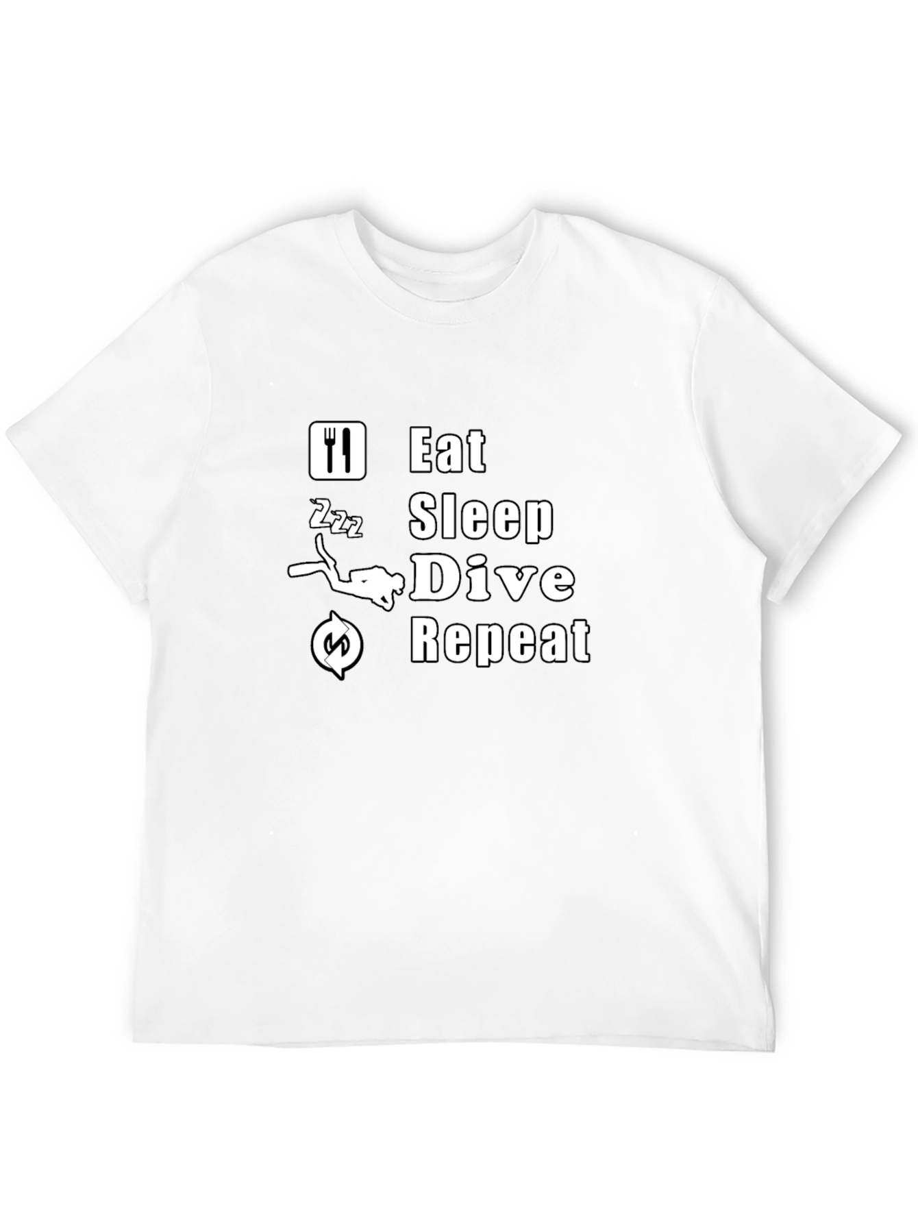 Eat Sleep Dive Repeat T-Shirt - Scuba Diving Tee