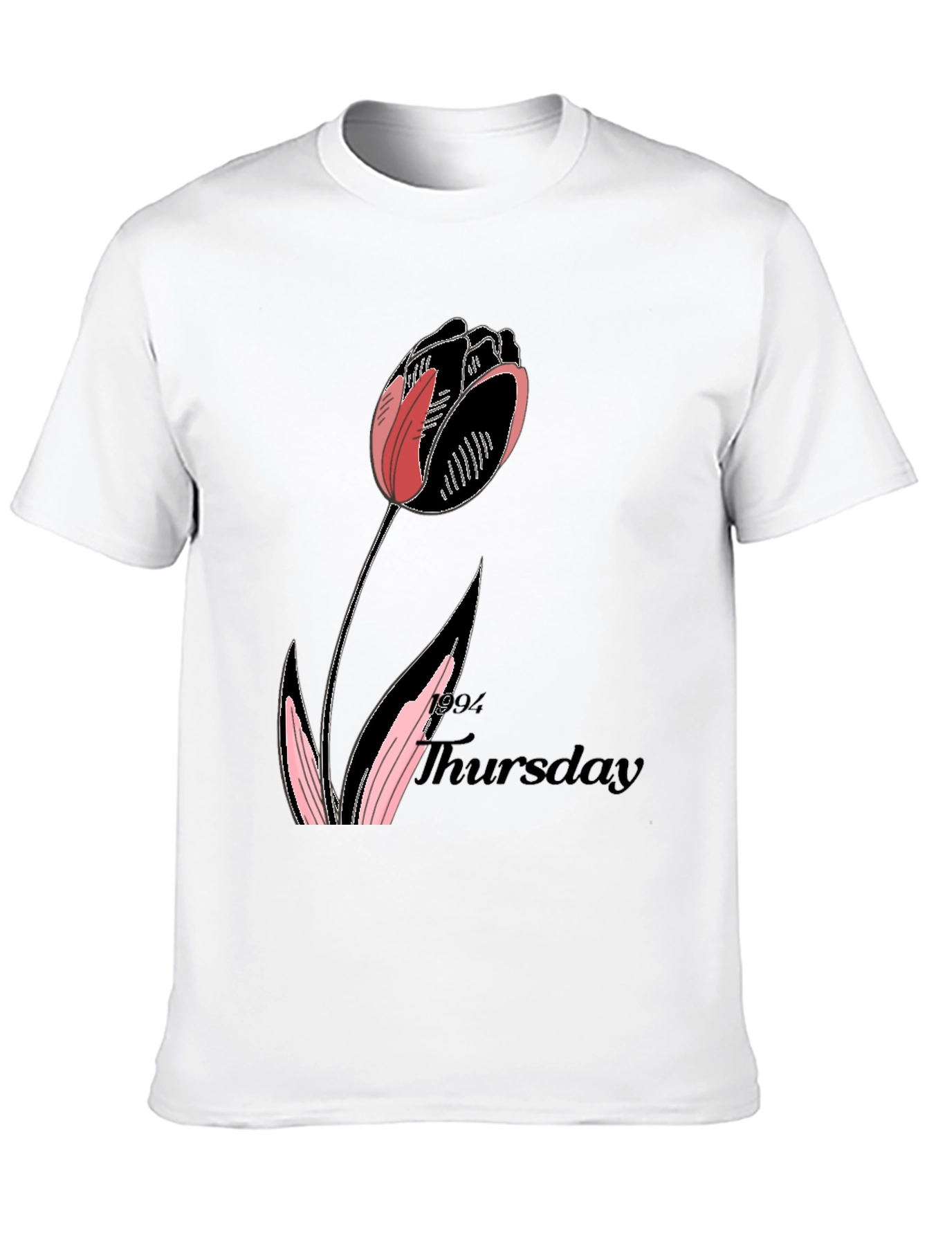 Tulip Thursday Black T-Shirt