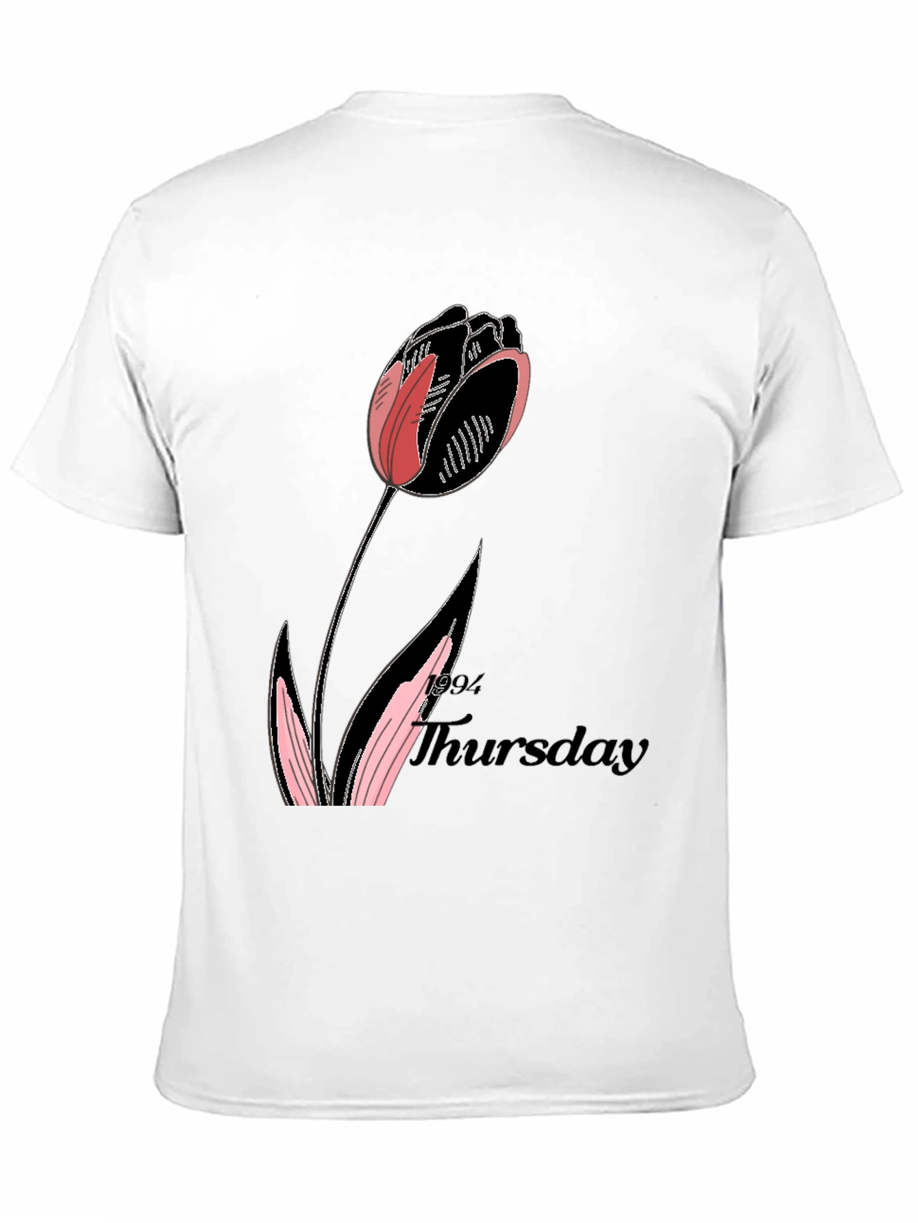 Tulip Thursday Black T-Shirt