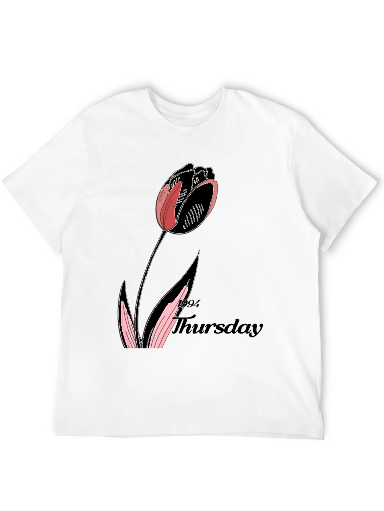Tulip Thursday Black T-Shirt