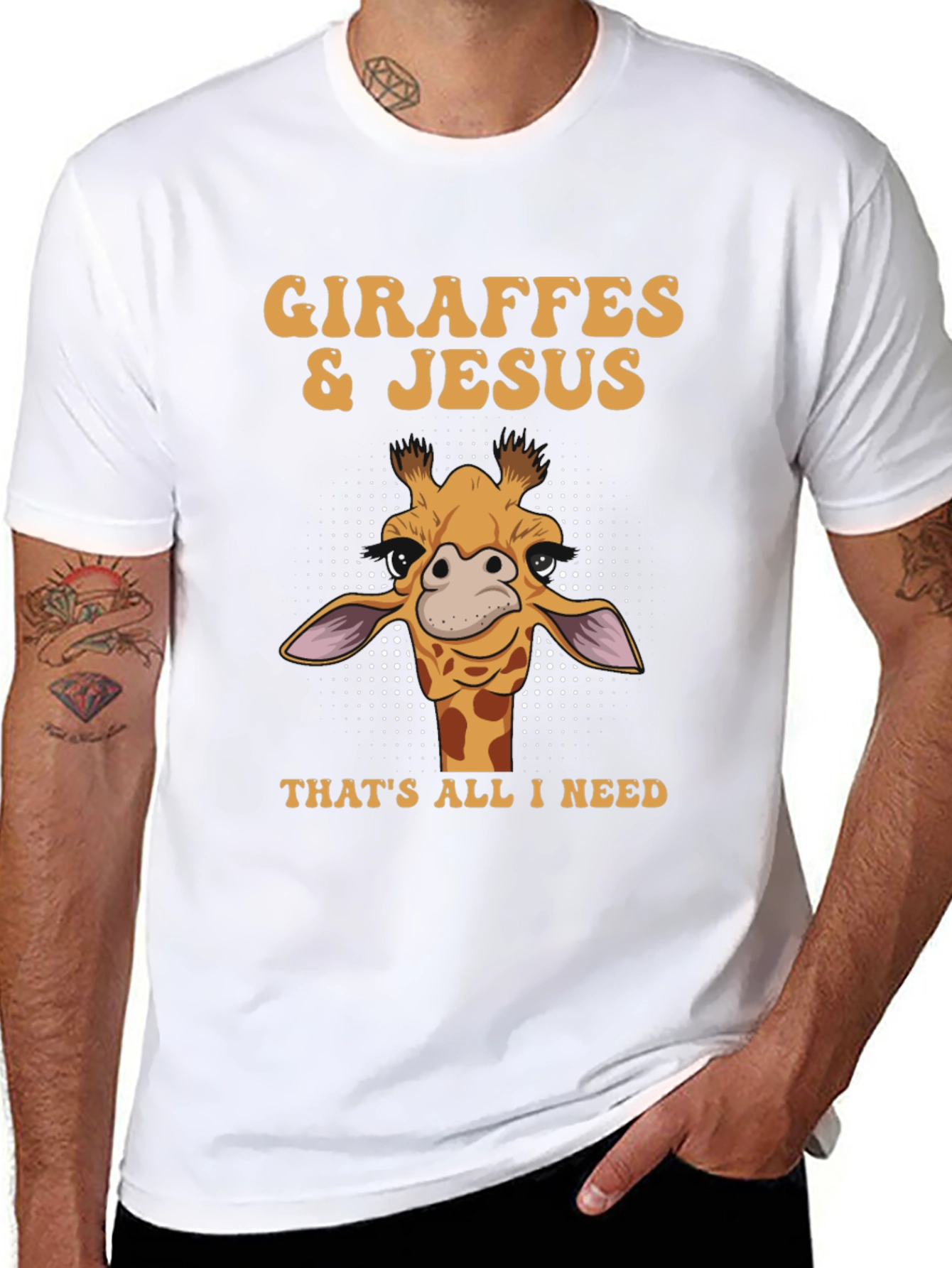 Giraffes & Jesus T-Shirt: All I Need Graphic Tee