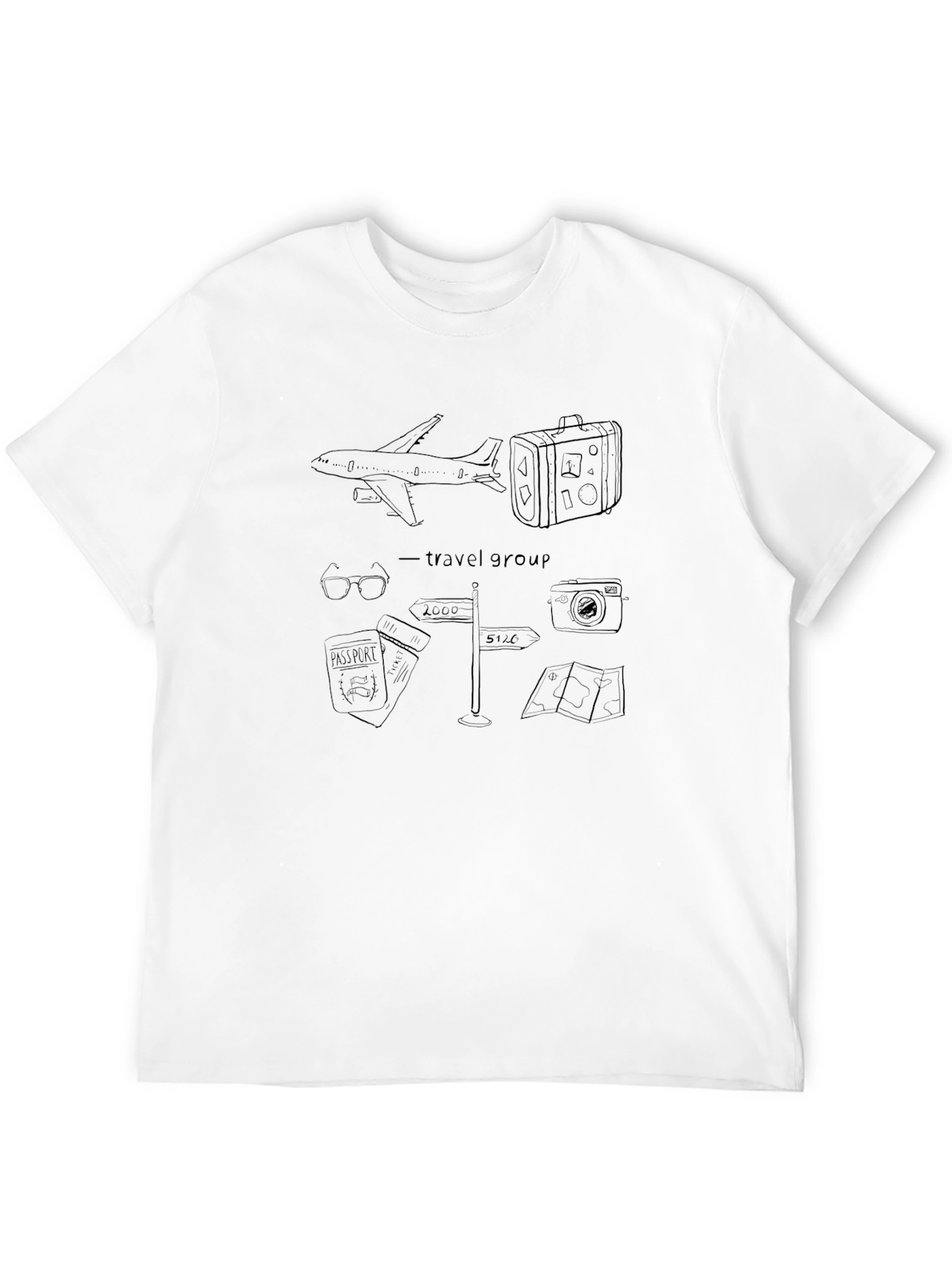 Travel Group Black T-Shirt: Adventure Ready!