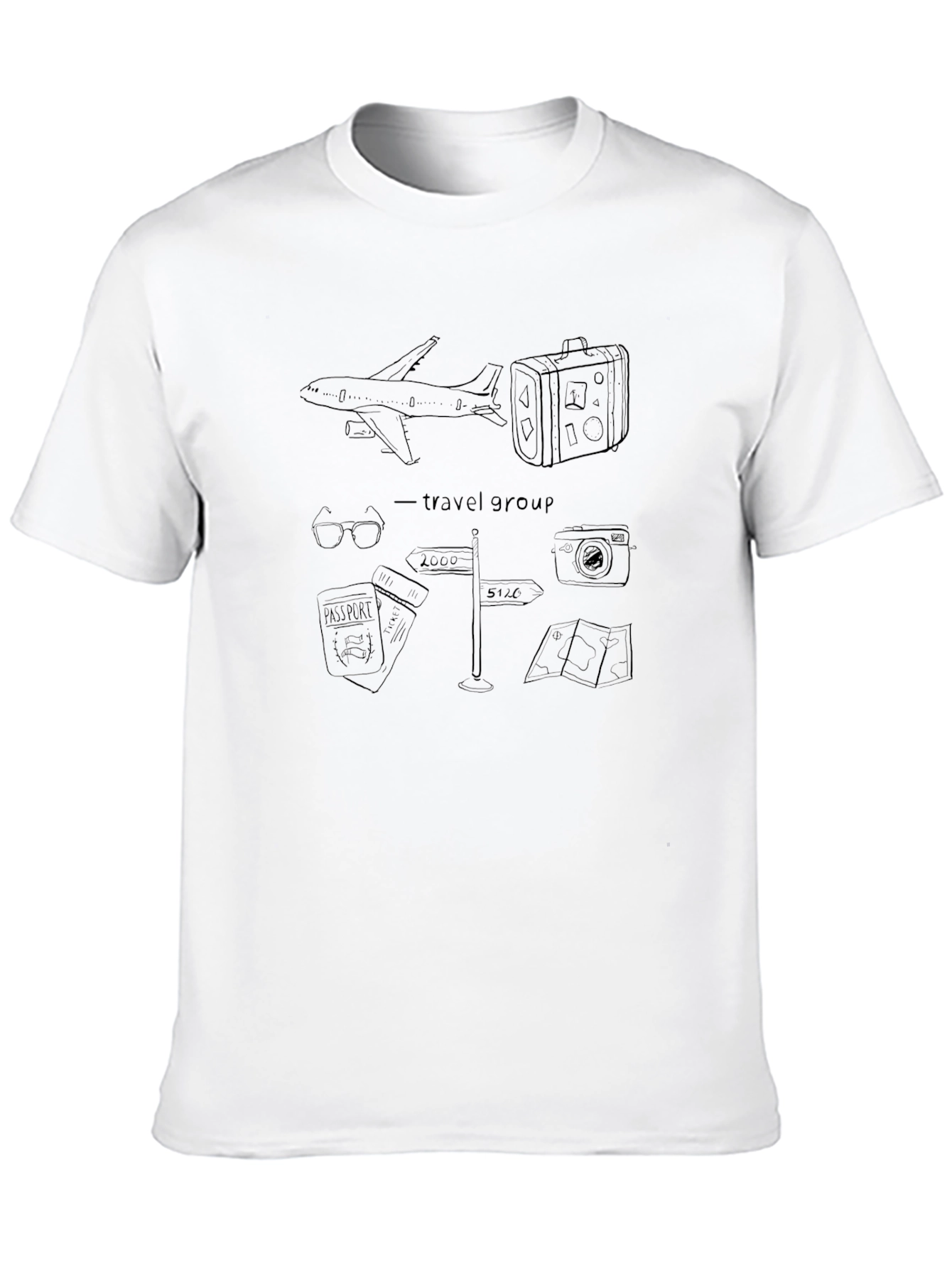 Travel Group Black T-Shirt: Adventure Ready!