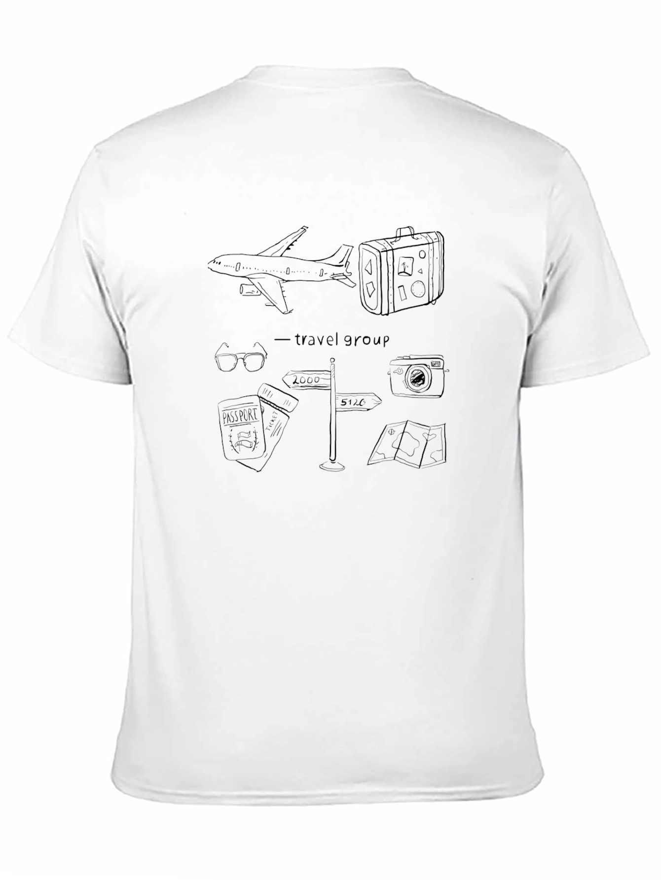 Travel Group Black T-Shirt: Adventure Ready!