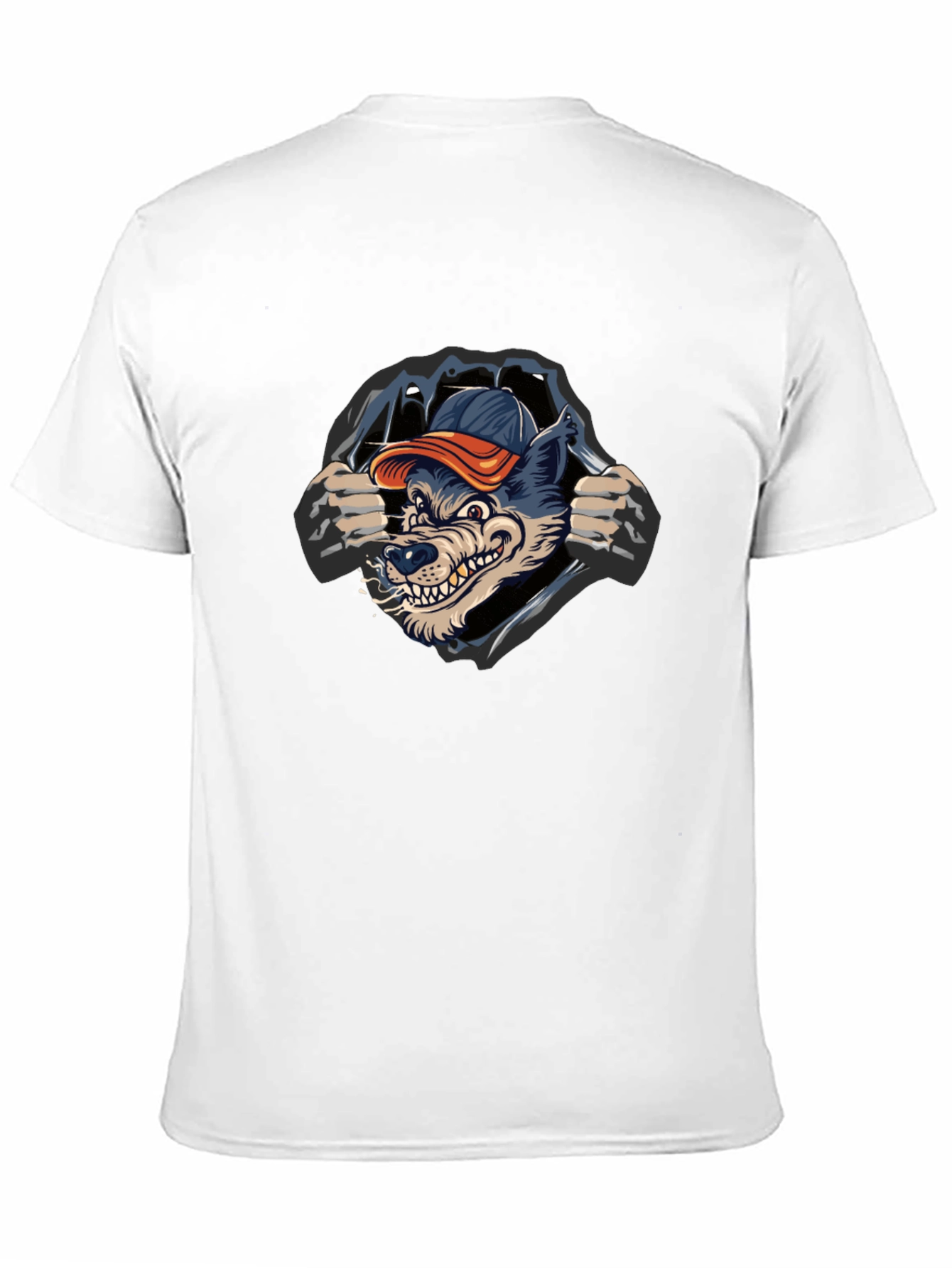 Cool Wolf Graphic Black T-Shirt