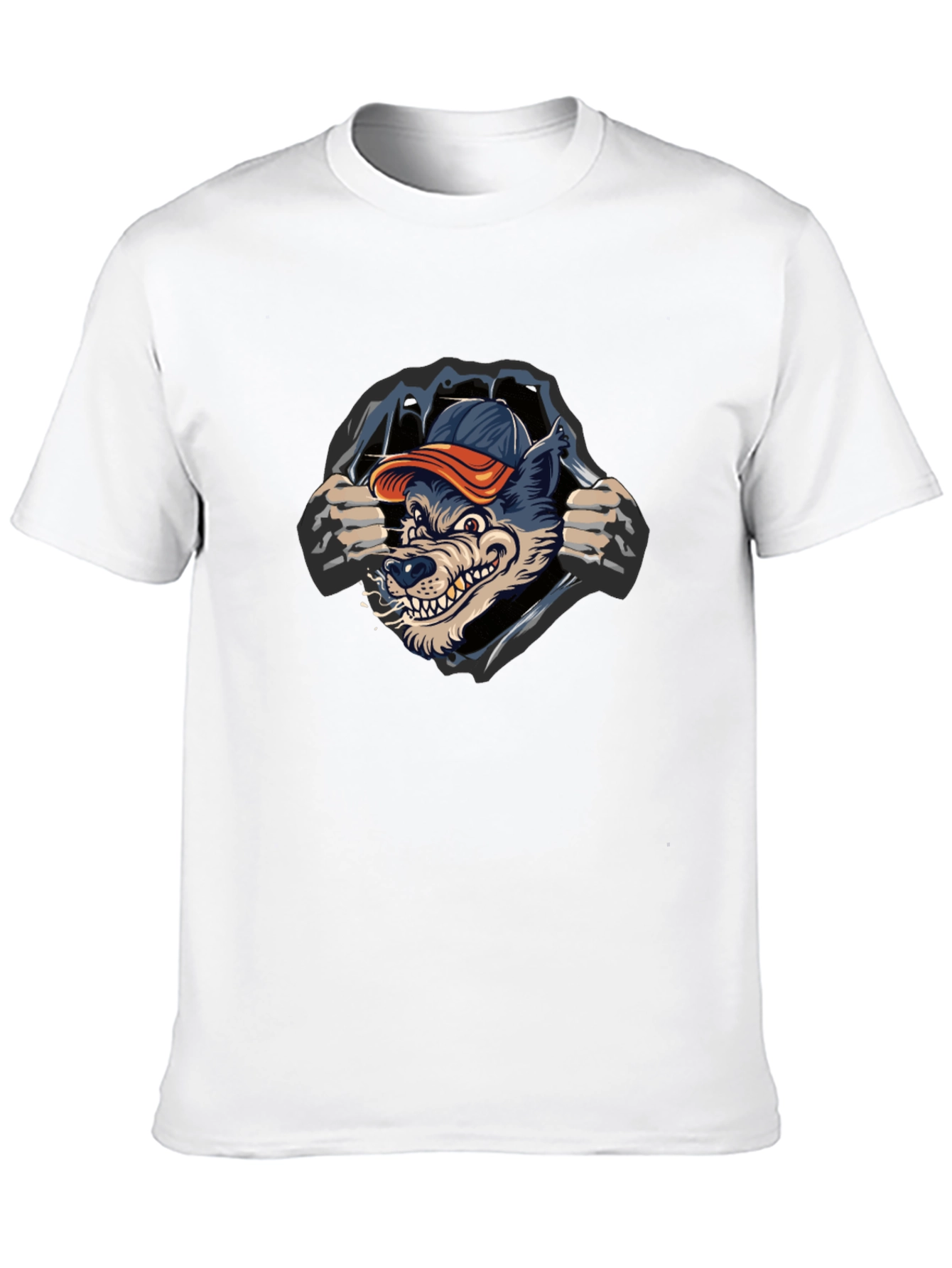 Cool Wolf Graphic Black T-Shirt