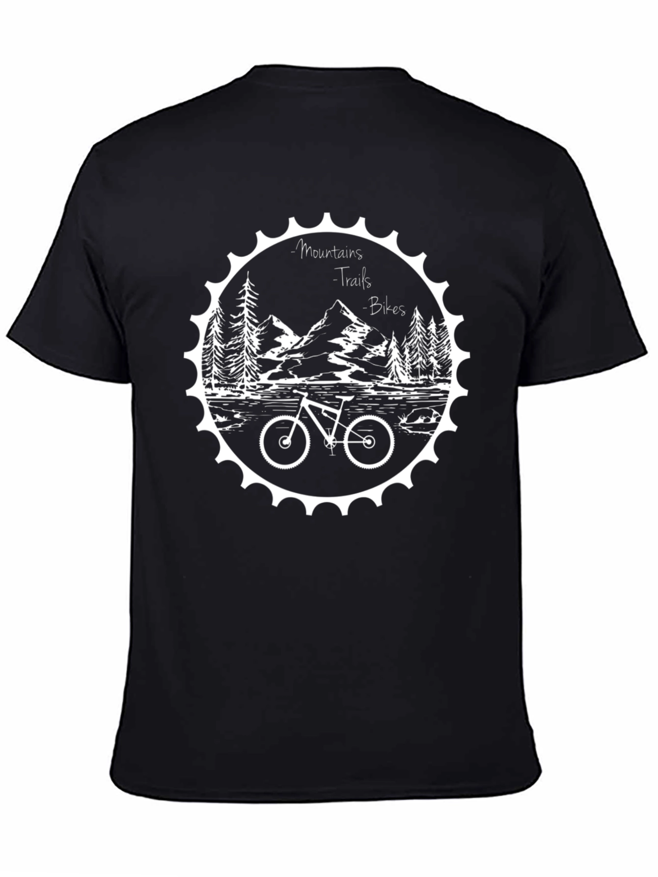 Mountains Trails Bikes Graphic Tee