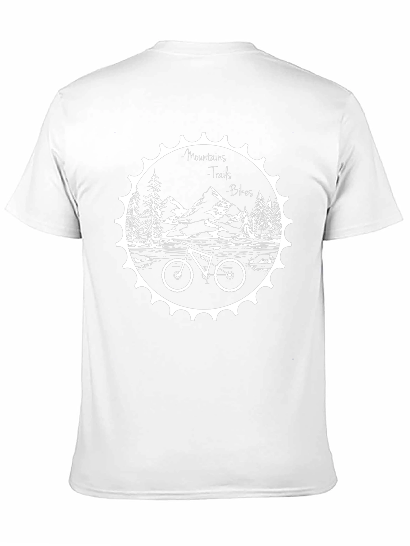 Mountains Trails Bikes Graphic Tee