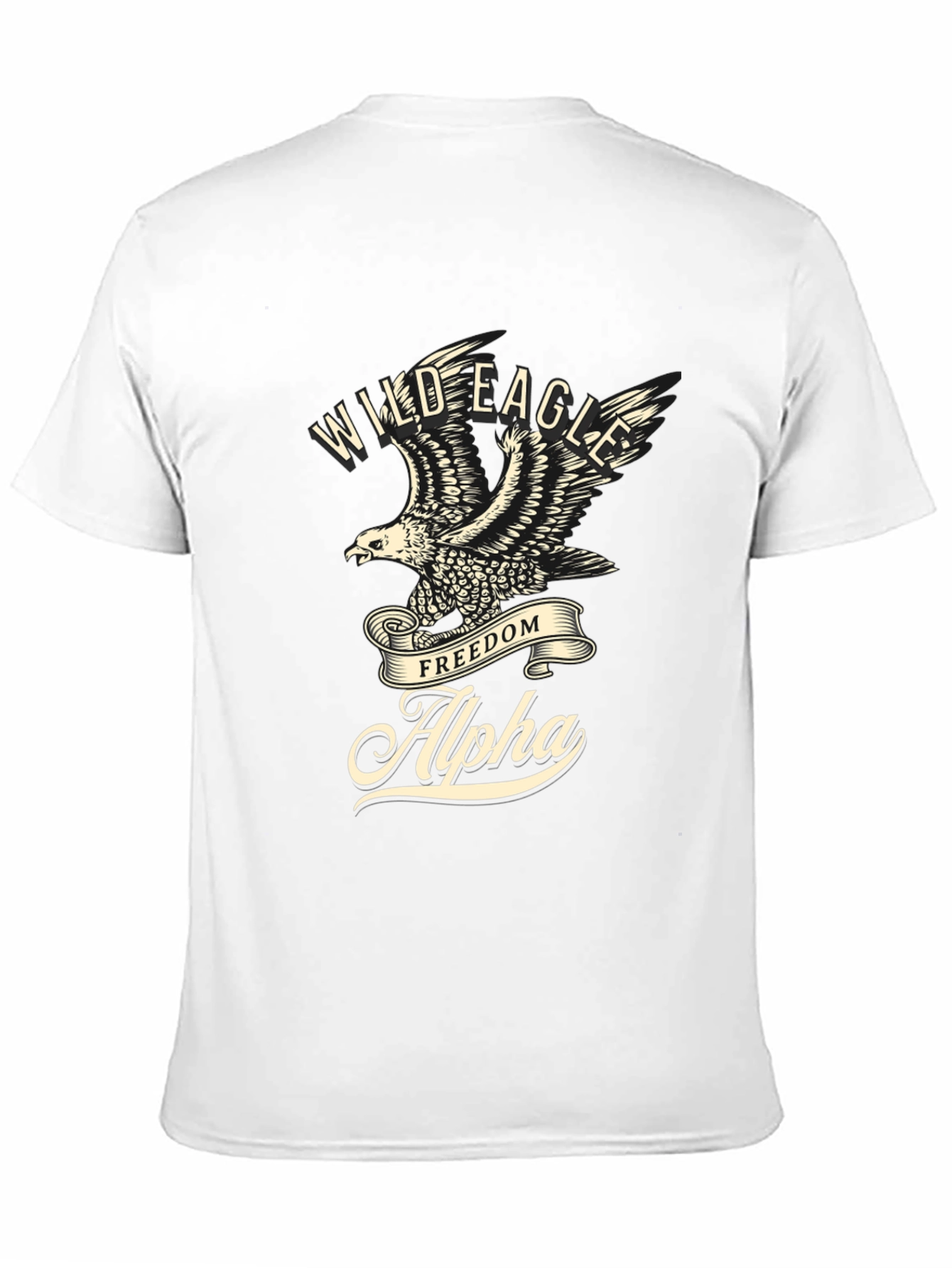 Wild Eagle Alpha Black Graphic Tee