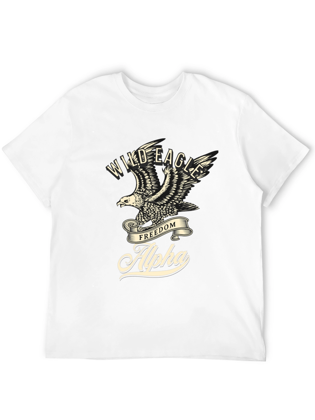Wild Eagle Alpha Black Graphic Tee