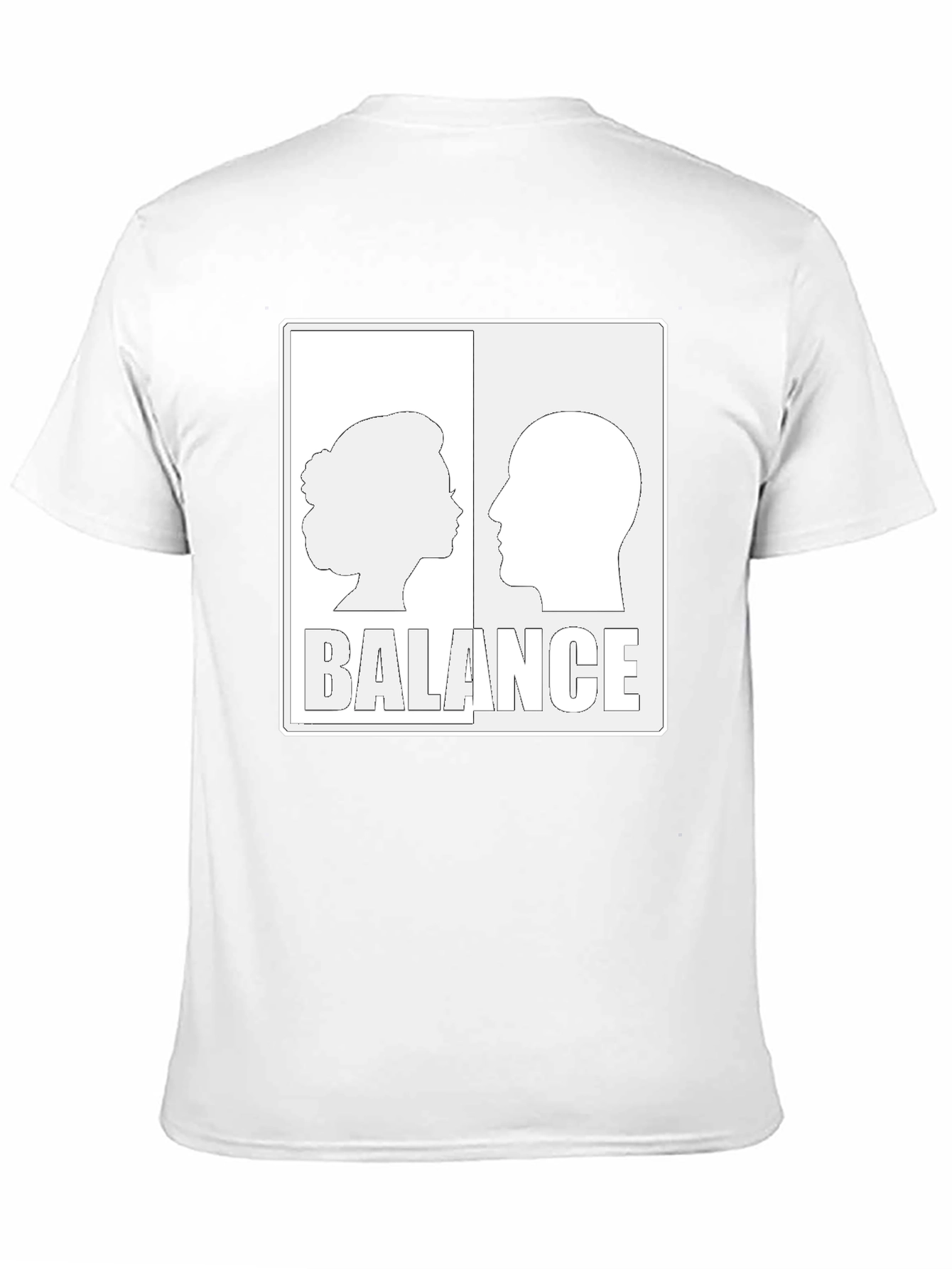 Balance Graphic Print Black T-Shirt