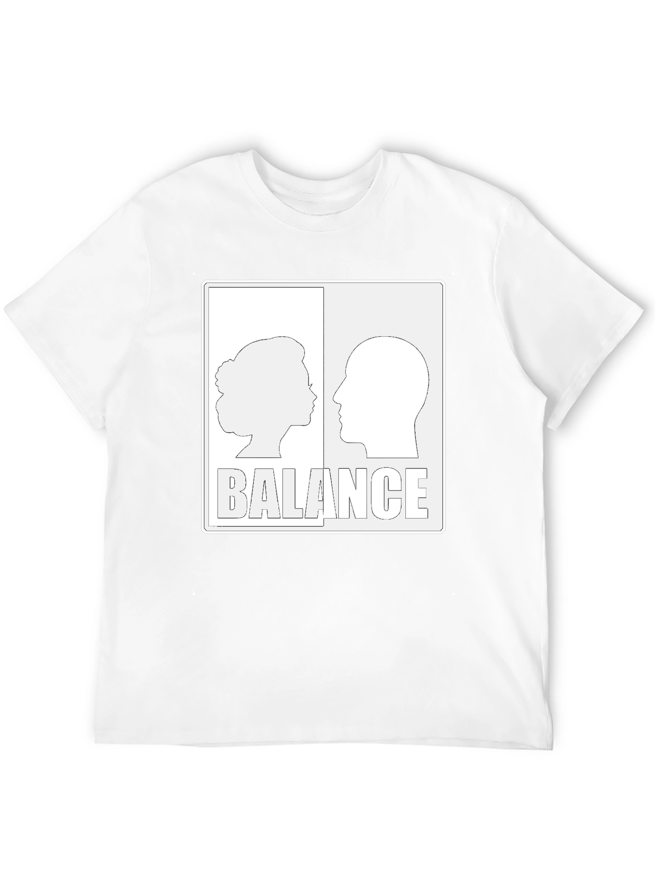 Balance Graphic Print Black T-Shirt