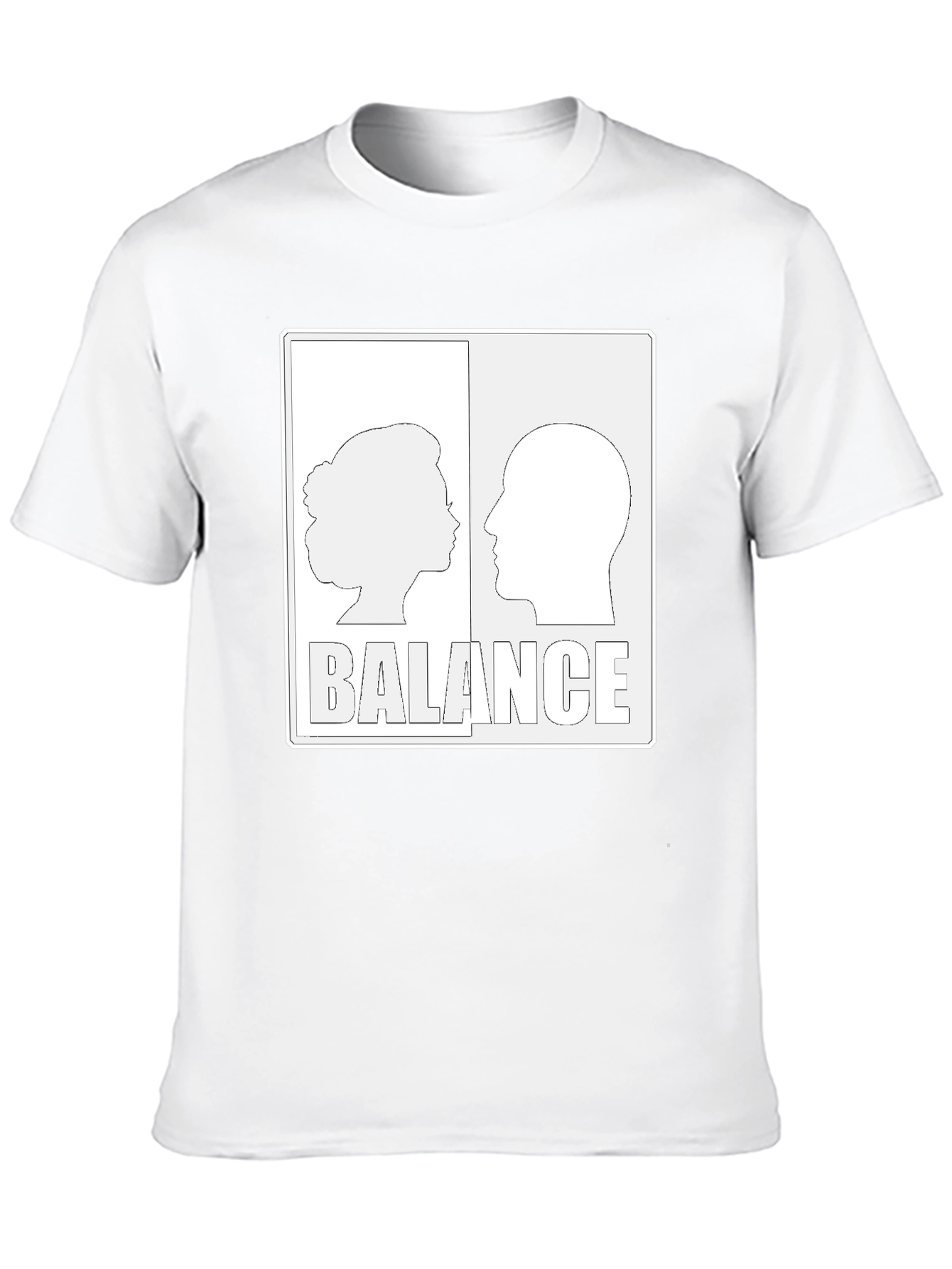 Balance Graphic Print Black T-Shirt