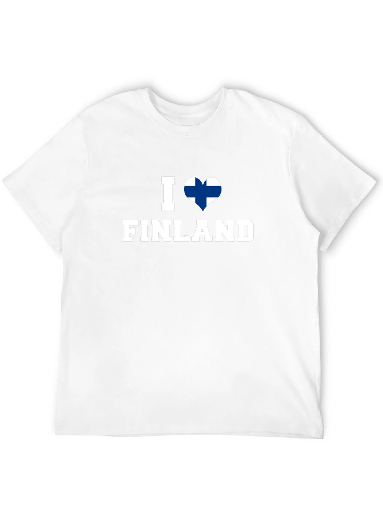 I Love Finland T-Shirt - Finnish Flag Heart