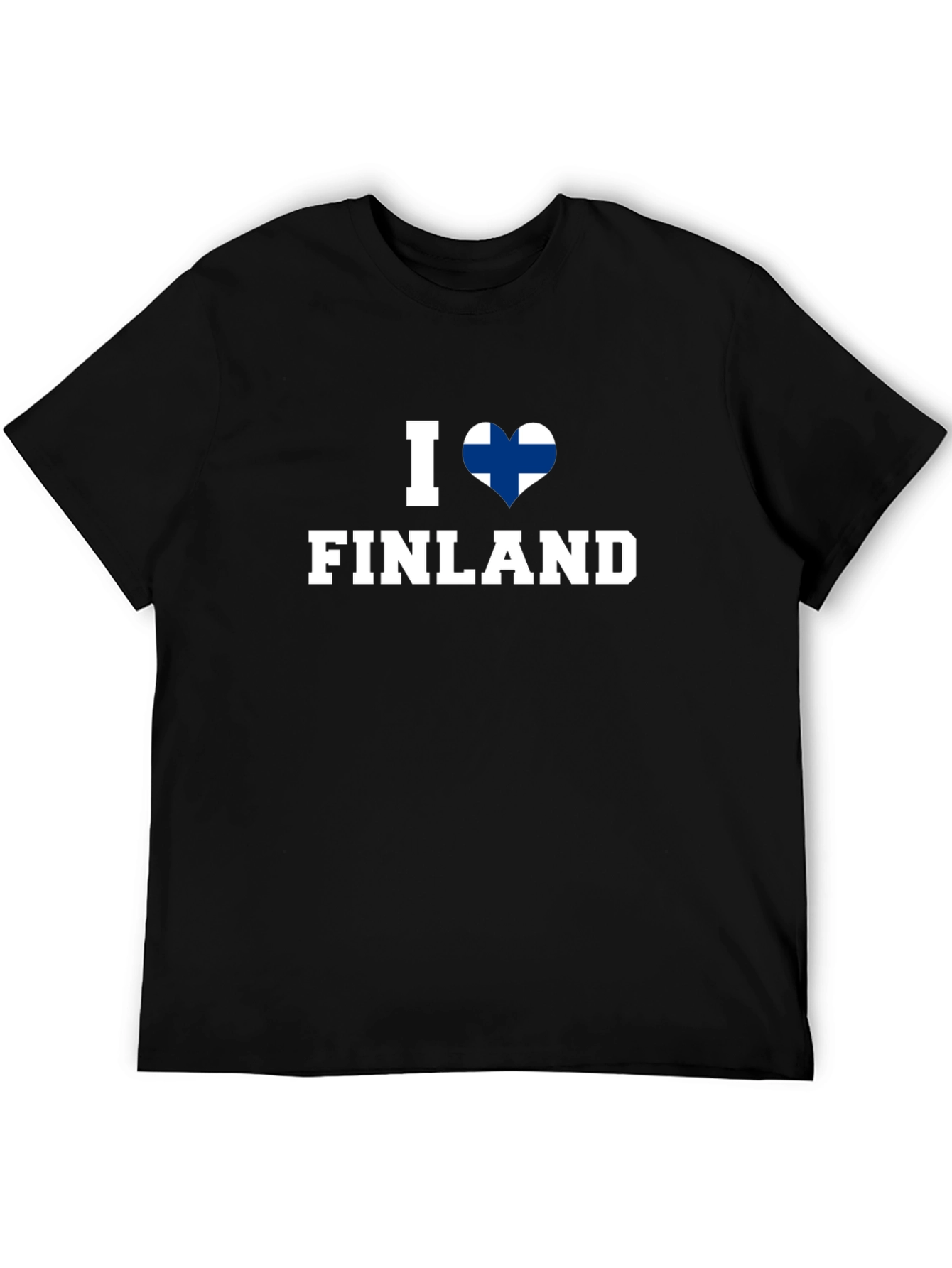I Love Finland T-Shirt - Finnish Flag Heart