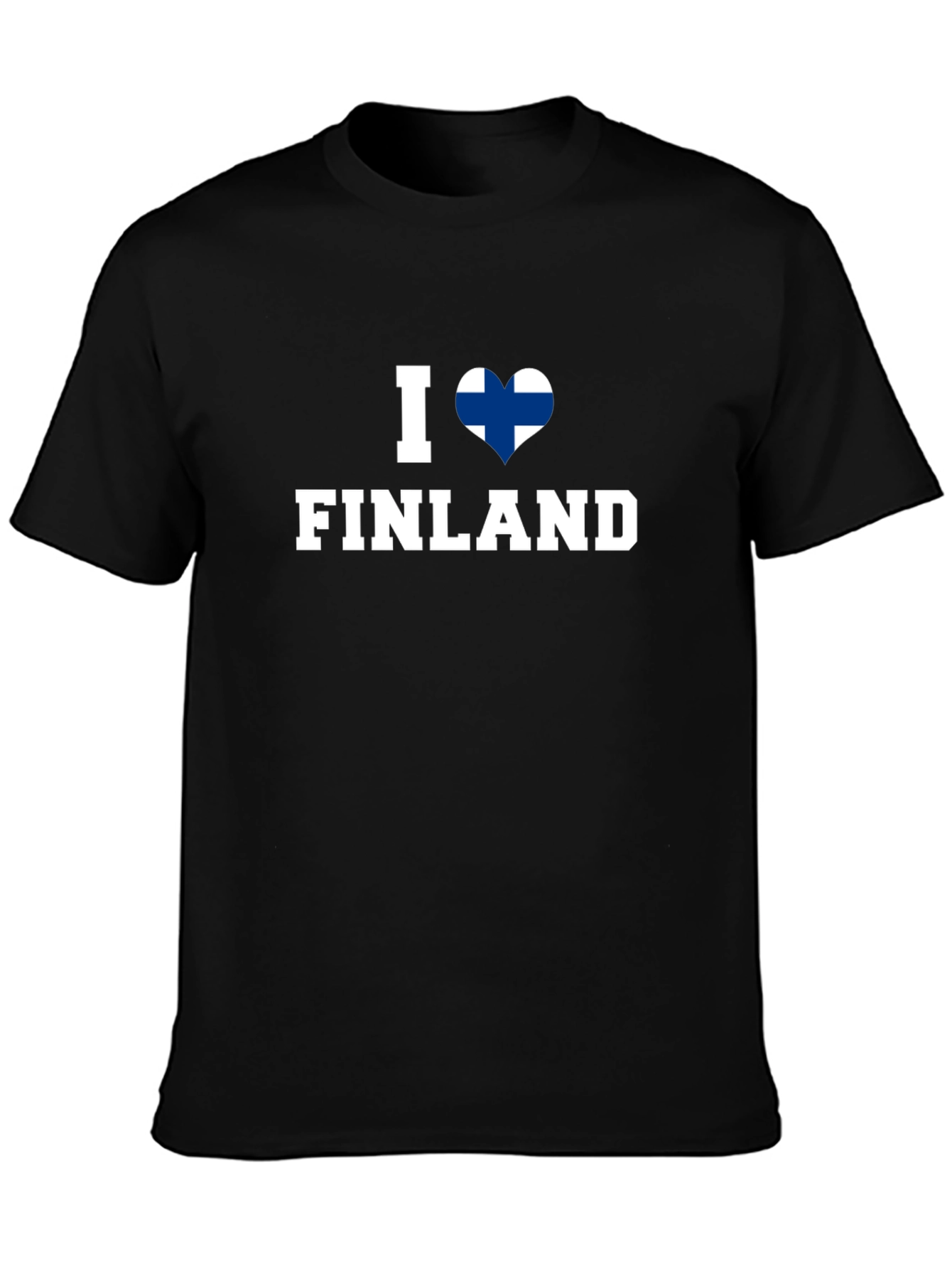 I Love Finland T-Shirt - Finnish Flag Heart
