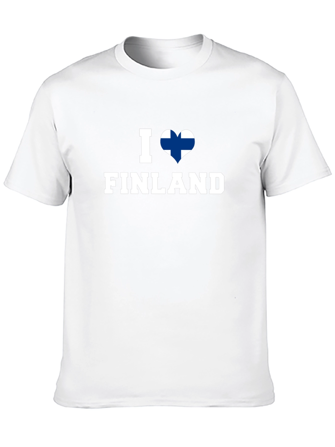 I Love Finland T-Shirt - Finnish Flag Heart