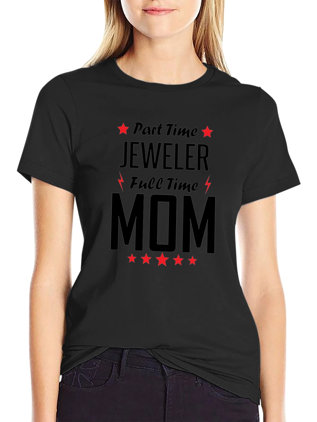 Part Time Jeweler Full Time Mom Graphic Tee