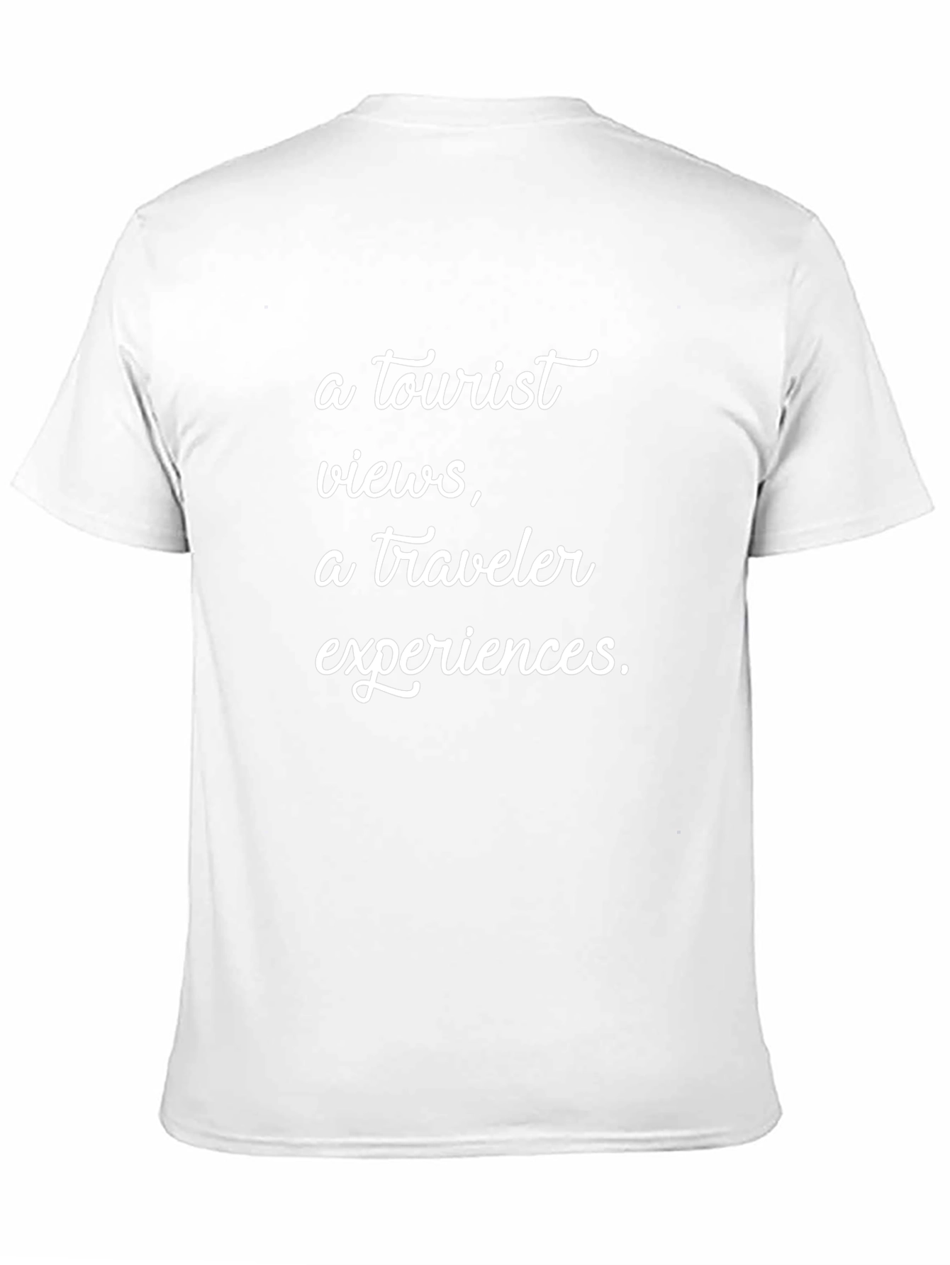 Tourist vs Traveler Slogan Graphic Tee - Black