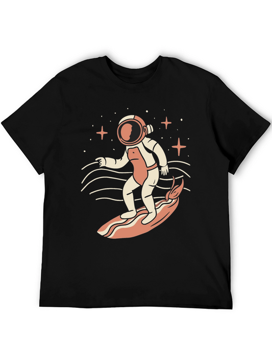 Astronaut Surfing Graphic T-Shirt
