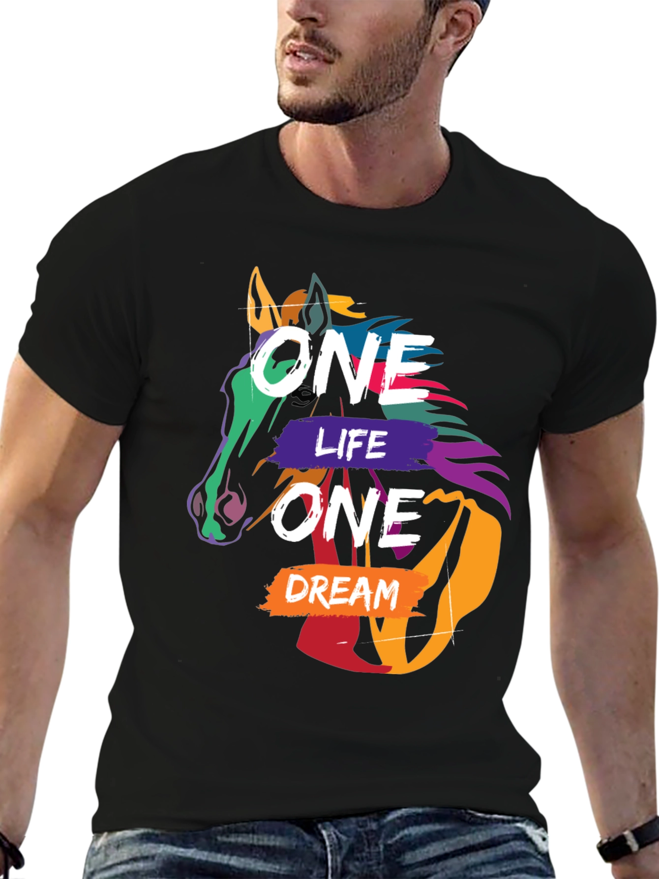 One Life One Dream Horse Graphic Tee
