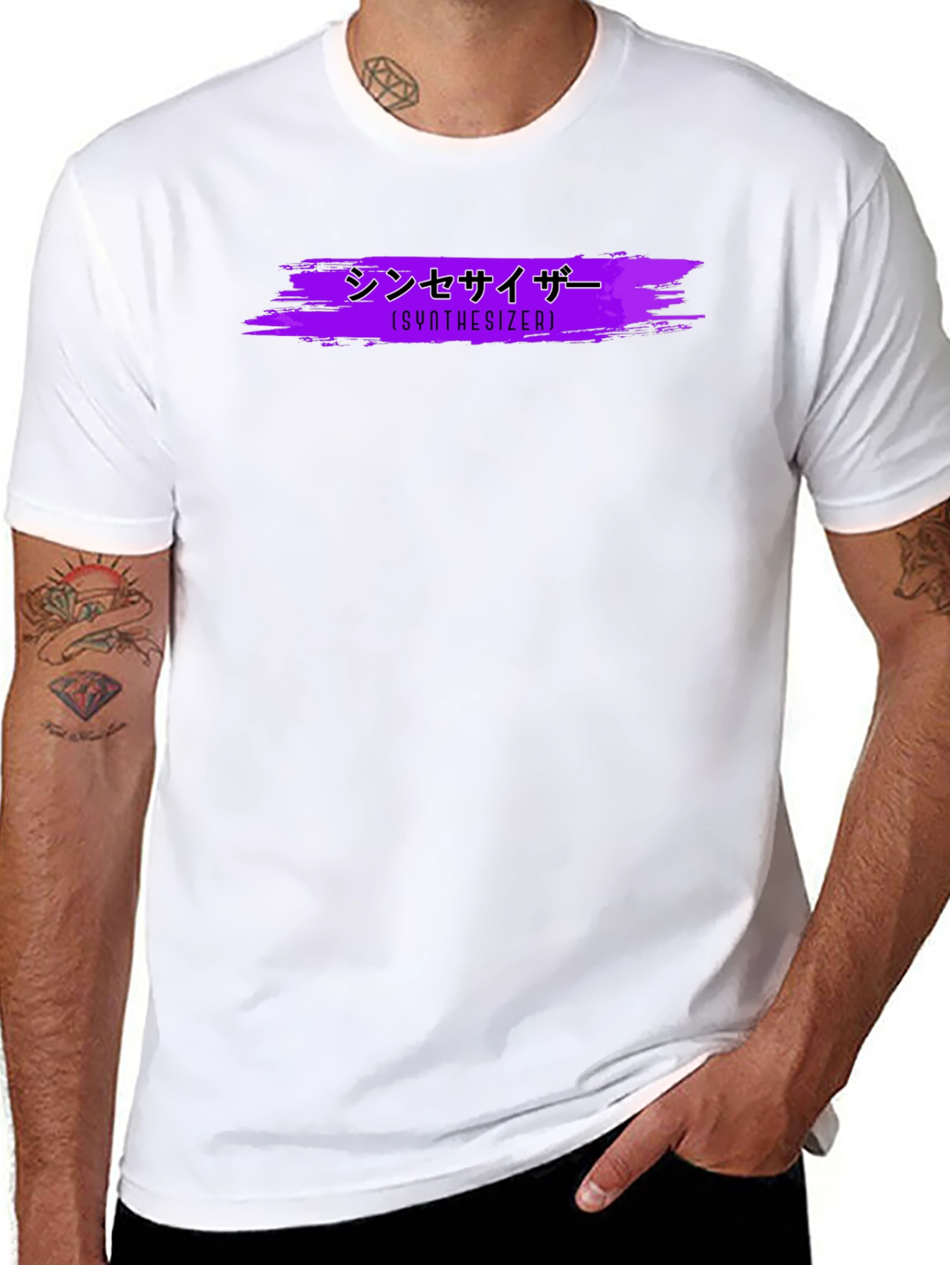 Synthwave Style Synthesizer Graphic Tee
