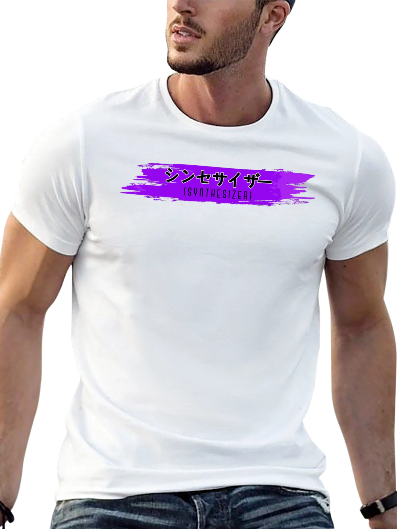 Synthwave Style Synthesizer Graphic Tee