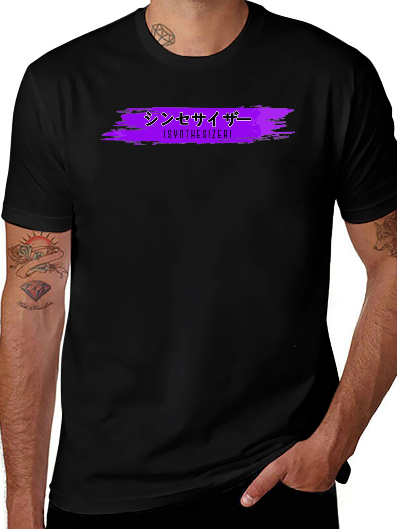 Synthwave Style Synthesizer Graphic Tee