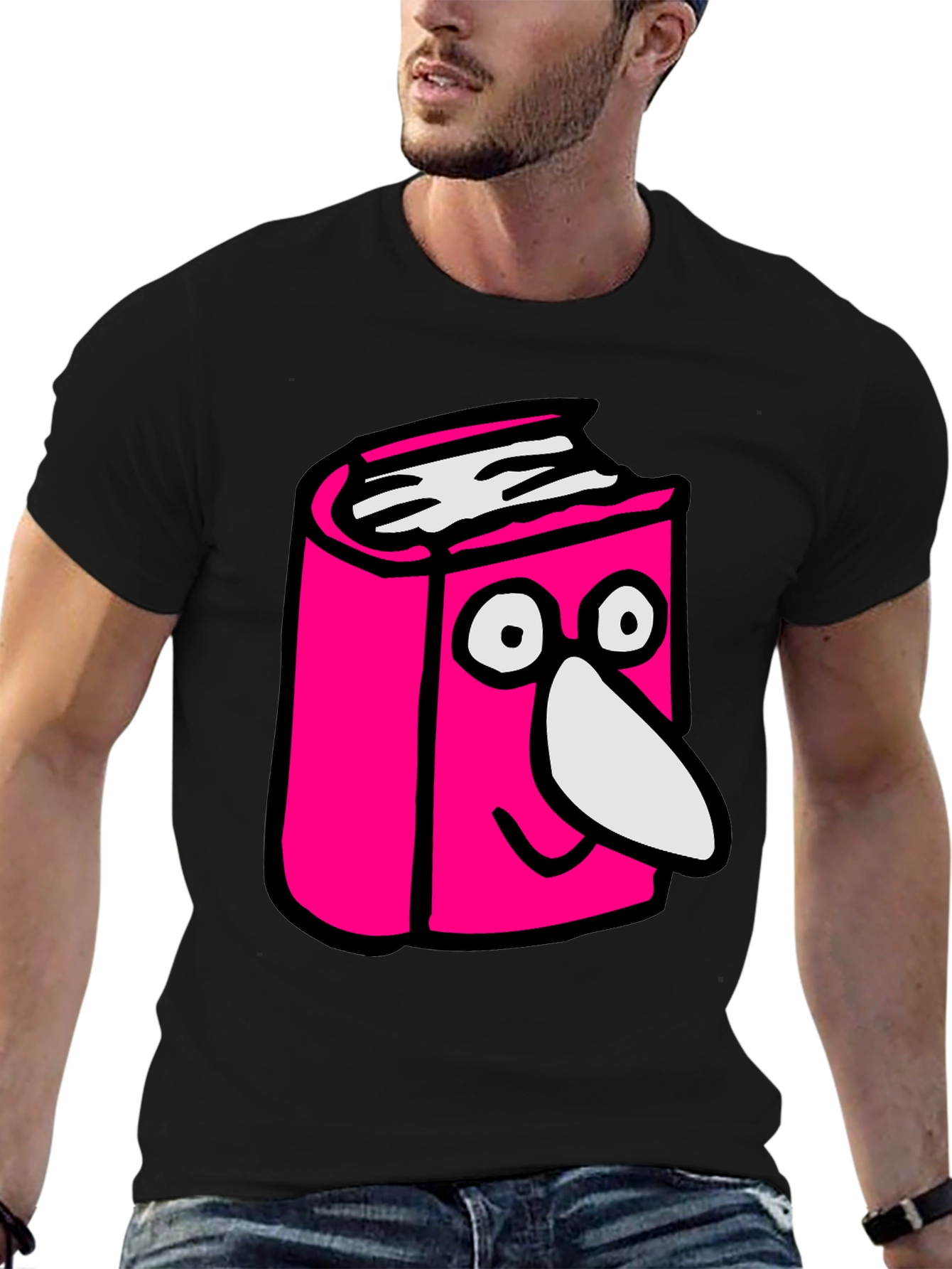 Cartoon Book T-Shirt - Novelty Graphic Tee
